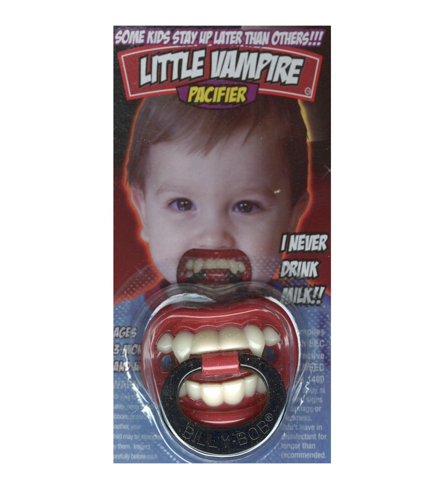 Pacifier Vampire Pacifier Billy Bob Baby Joke Item Gift Birth