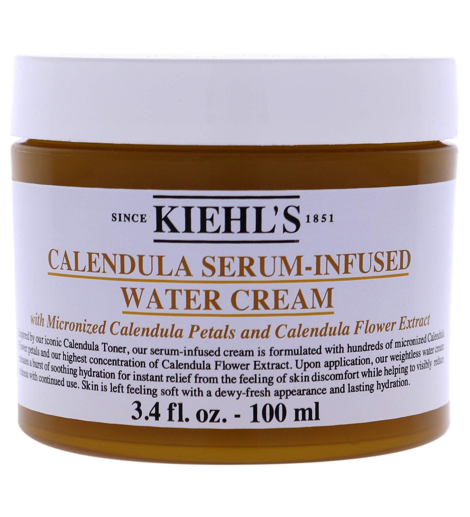 Kiehl's Calendula Serum-Infused Water Cream, 3.4 Ounce Unscented  3.4 Fl Oz (Pack of 1)