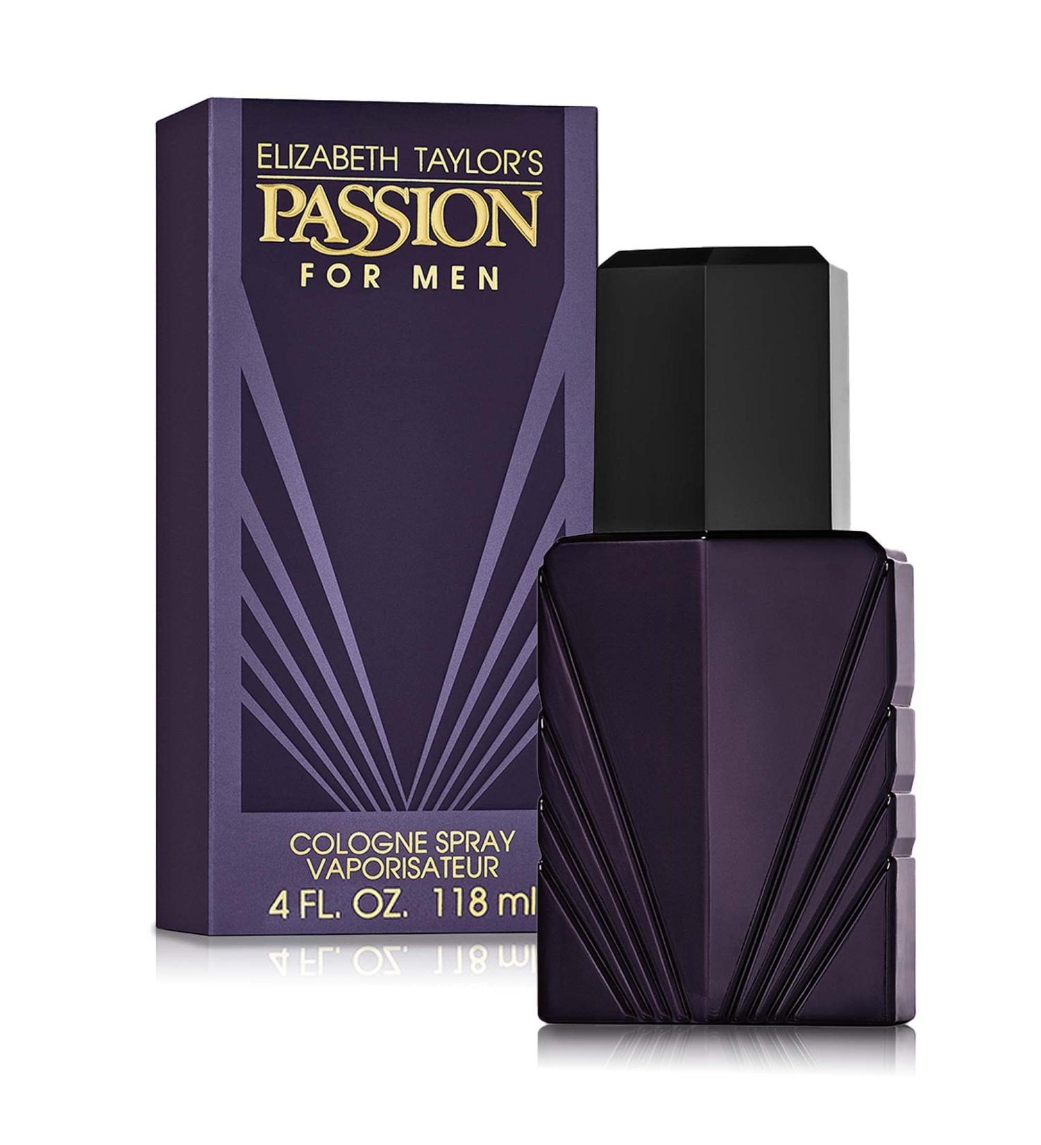 Men's Cologne Fragrance Spray by Elizabeth Taylor, Passion, 4 Fl Oz