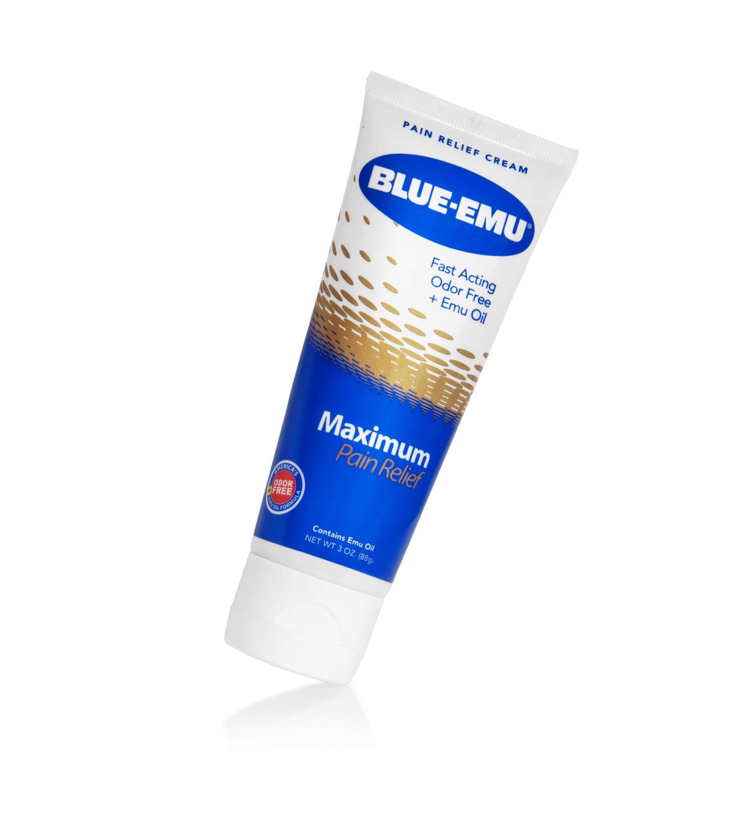 Blue Emu Arthritis Maximum Pain Relief Cream with Emu Oil 3oz - Topical Solution for Muscles, Joints, and Strains - Buy Online on GoSupps.com