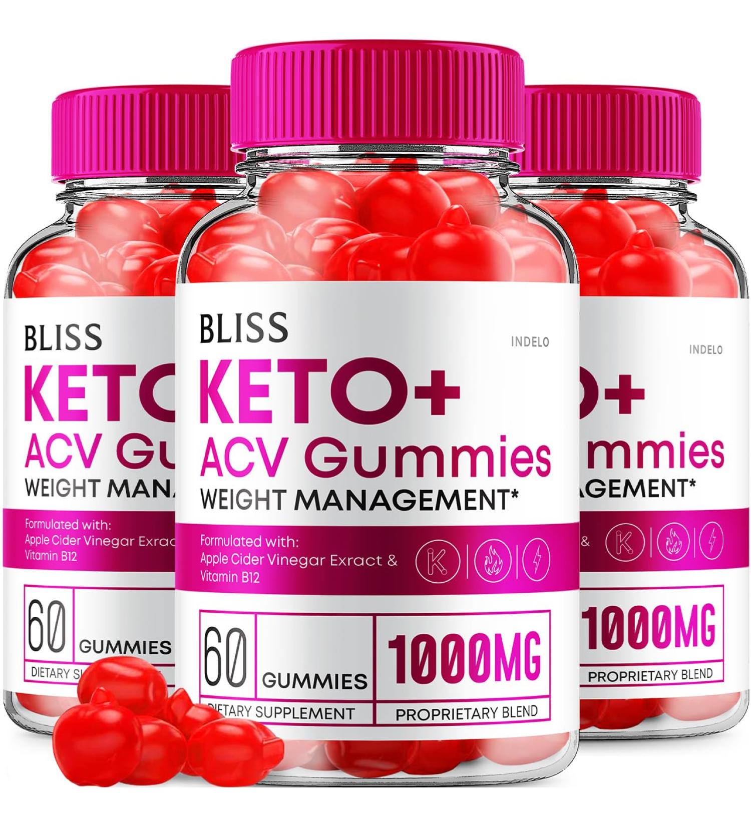(3 Pack) Bliss Keto ACV Gummies Advanced Weight Loss Bliss Keto + ACV Gummies Apple Cider Vinegar Keto Bliss ACV Gummies Dietary Supplement Bliss Keto Gummies Reviews (180 Gummies) - Buy Online on GoSupps.com