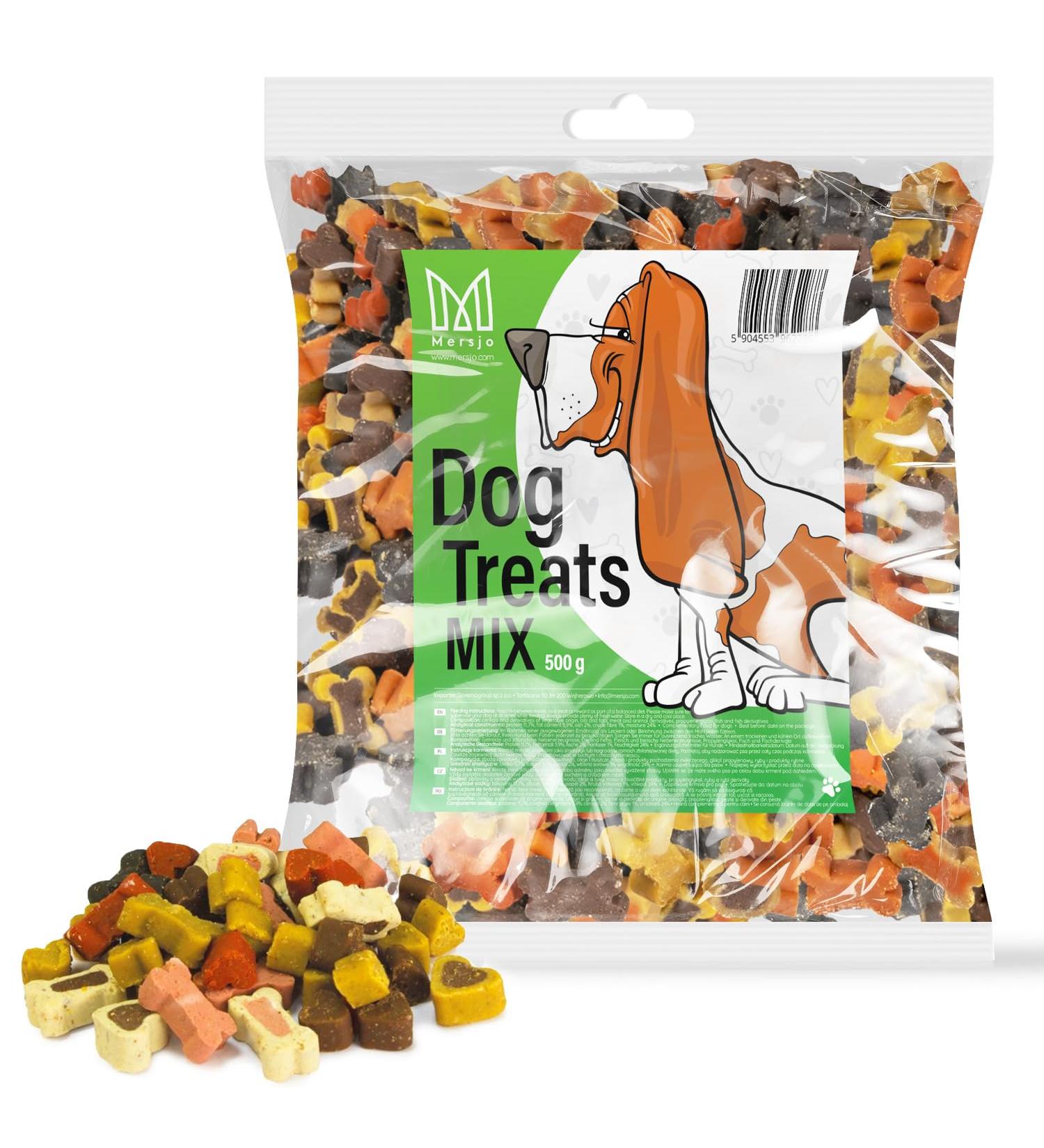 Mersjo Dog Snacks - 500g Training Treats Gently Dried Meat Delicacies for All Breeds Healthy Dog Food & Trainers - Buy Online on GoSupps.com