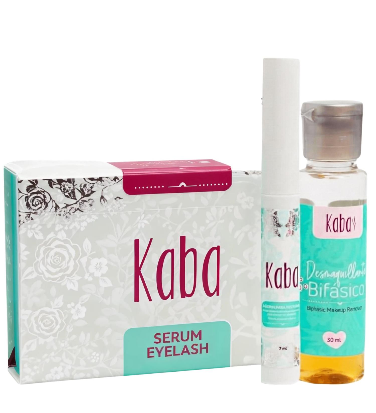 Kaba Eyelash Growth Serum for Longer Thicker & Stronger Eyelashes with Essential Oils. Dermatologist Tested. Includes Makeup Remover Oil - Improved Formula - Buy Online on GoSupps.com