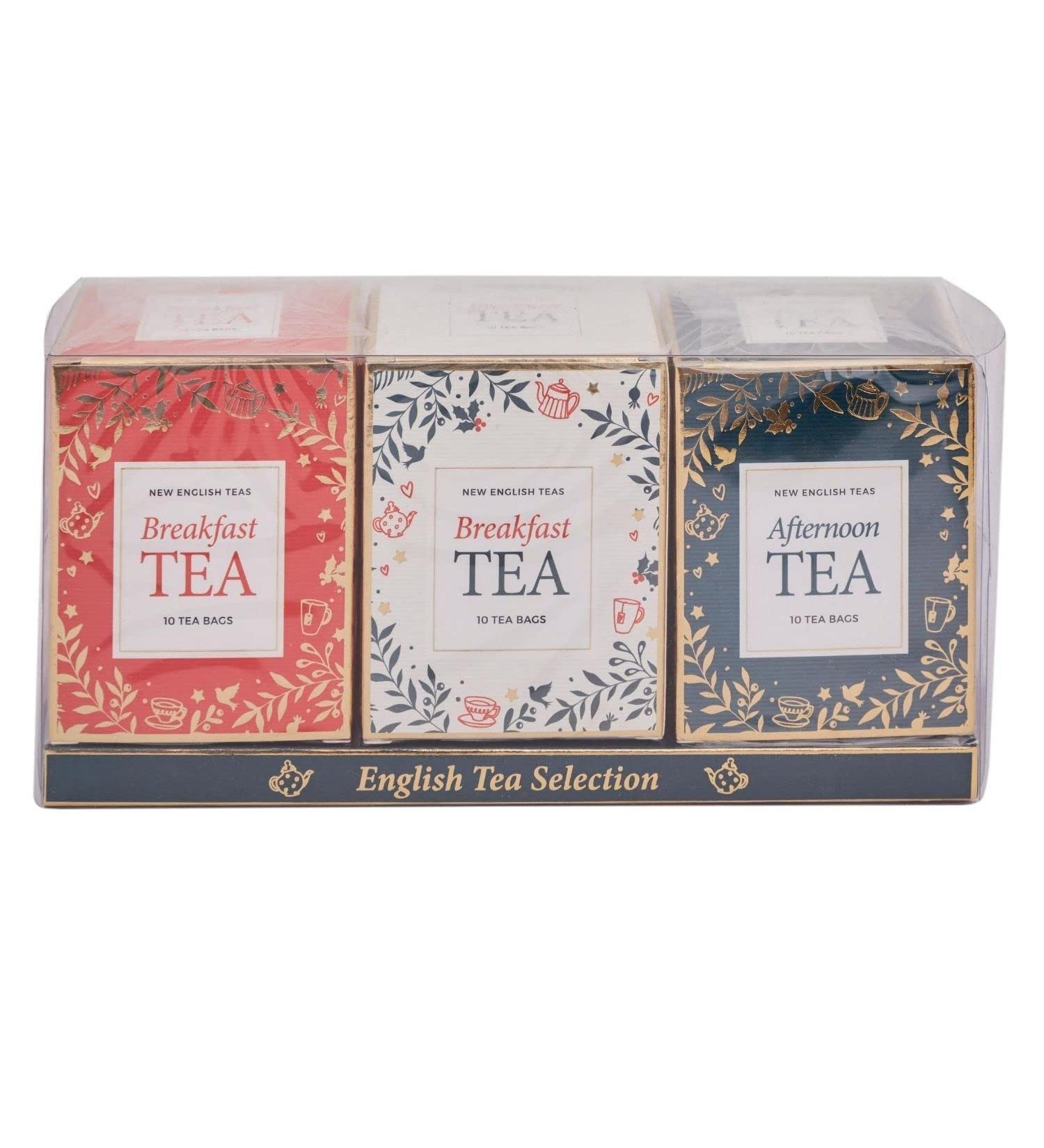 New English Teas Christmas Themed English Tea Carton Gift Set of 3 - Buy Online on GoSupps.com