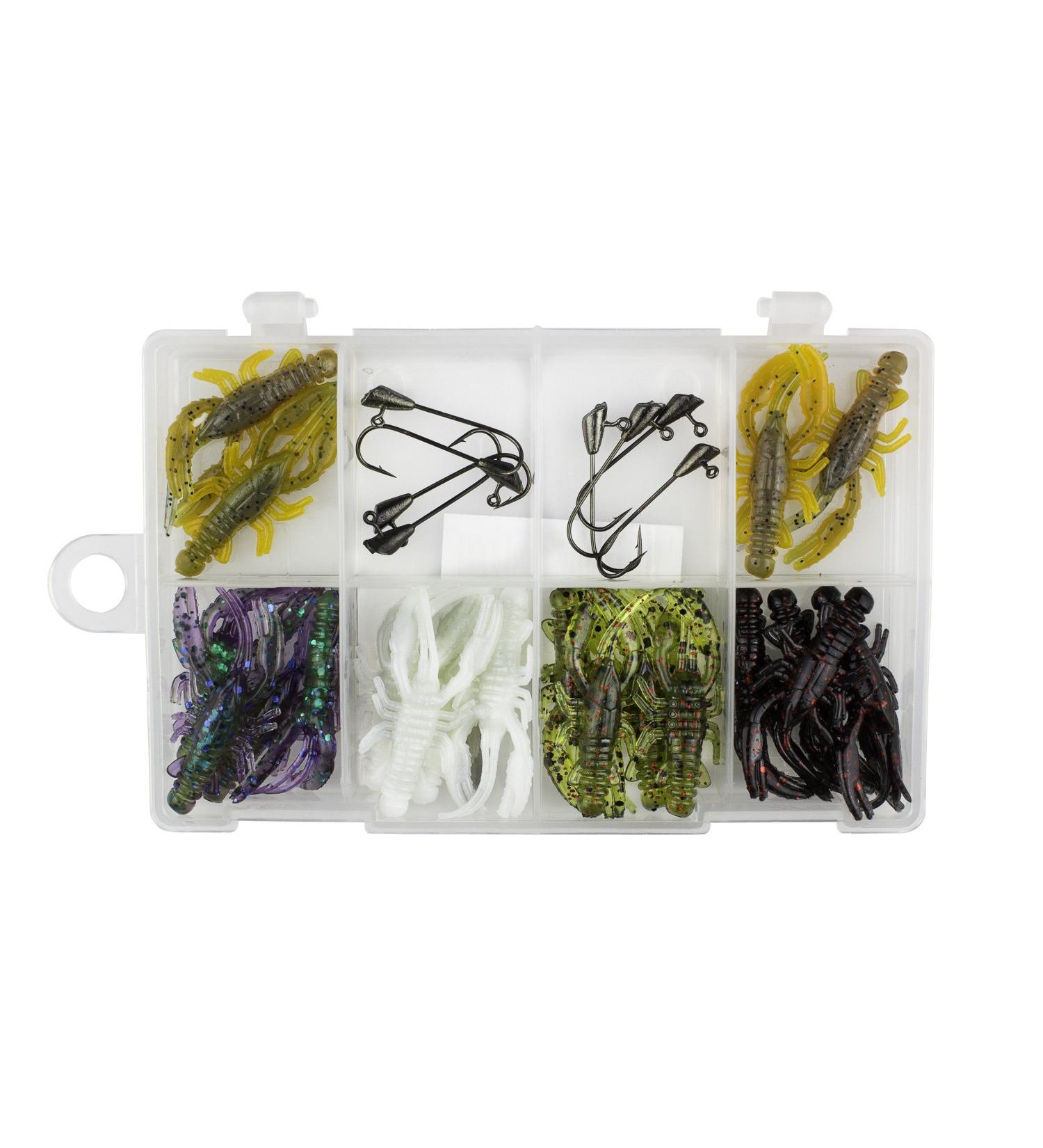 Trout Magnet Trout Slayer Fishing Kit - 28 Pieces with Crawdad Bodies and Size 6 Hooks - Ideal for Small Streams and Lakes - Catches All Species - White - Buy Online on GoSupps.com