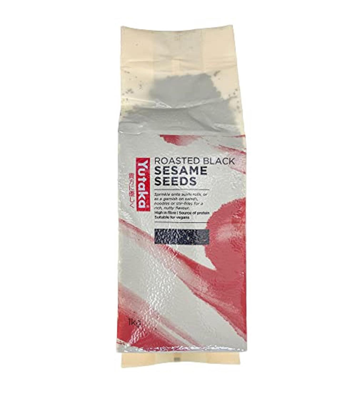 Yutaka Roasted Black Sesame Seed 1 kg - Buy Online on GoSupps.com