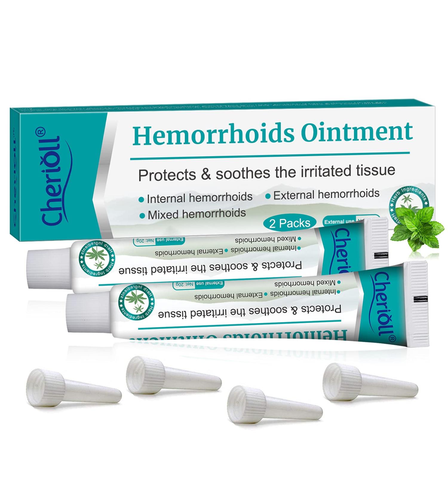 Hemorrhoid Cream - Maximum Strength Treatment for Hemorrhoids, Fissures, Bleeding, Natural Fast Pain Relief - 20g*2 (4Pcs) Pack - Buy Online on GoSupps.com