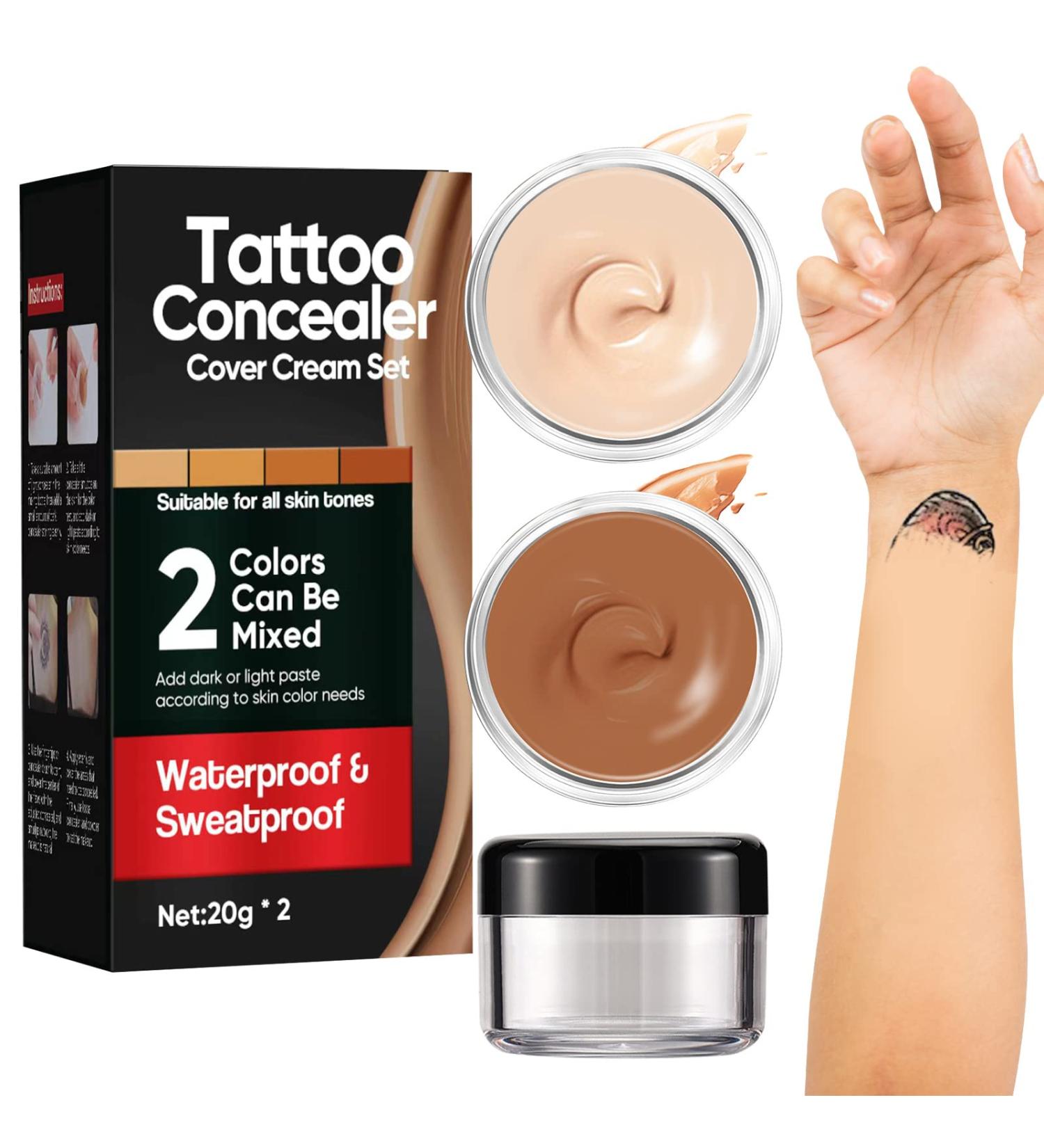 Dark Spot & Scar Tattoo Cover Up Concealer Set | Long Lasting Waterproof Formula - Buy Online on GoSupps.com
