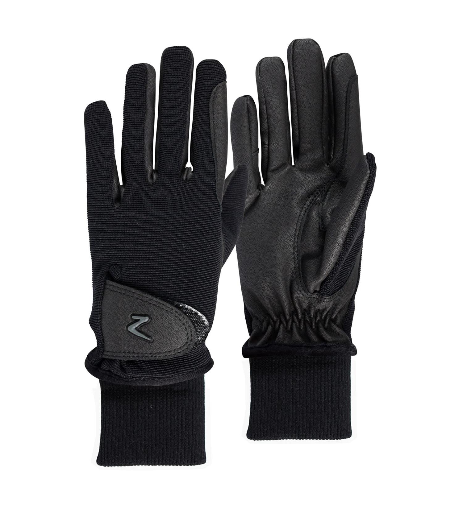 HORZE Kids Rimma Fleece-Lined Winter Horseback Riding Gloves Black - Size 6 - Buy Online on GoSupps.com