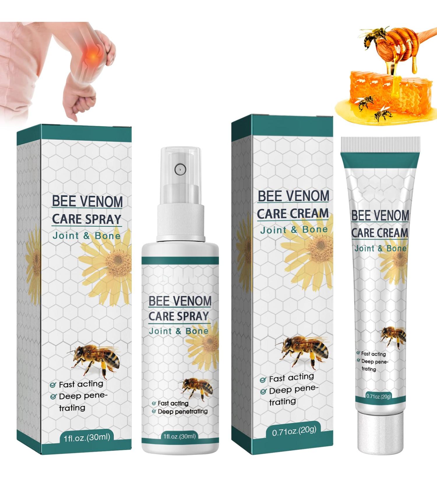 TZQFROCE Bee Venom Ointment Bee Venom Pain Cream Bee Venom Cream Bee Venom Treatment Spray Bee Cream Bee Venom Ointment for Joint and Bone Therapy - Buy Online on GoSupps.com