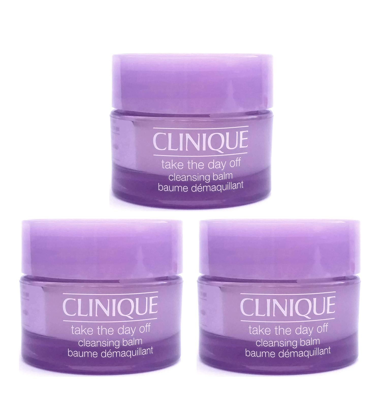 Pack of 3 x Clinique Take The Day Off Cleansing Balm 0.5 oz each Sample Size Unboxed 0.5 Ounce (Pack of 3)