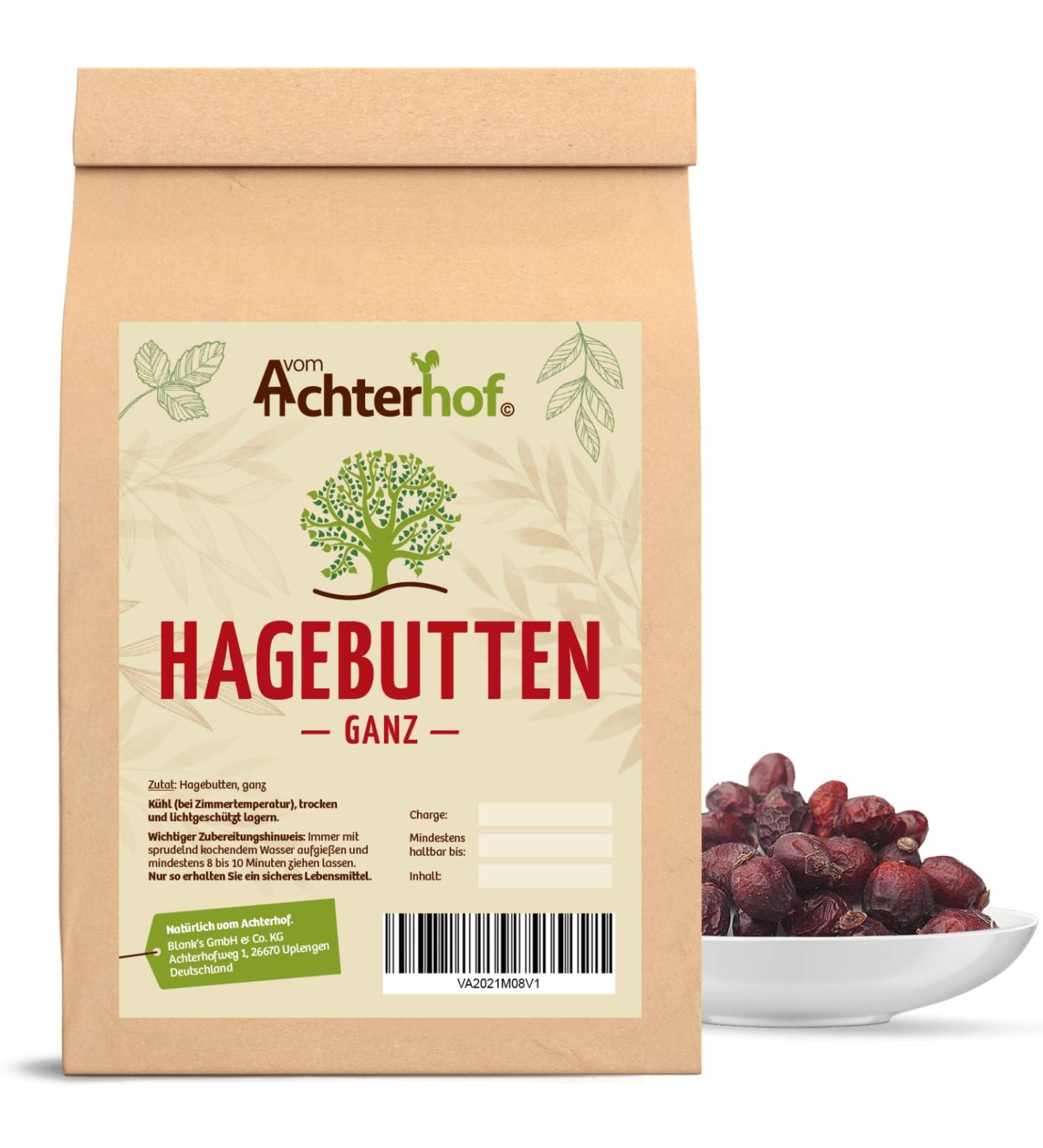 Buy 10kg Rose Hip Dried - Natural Whole Rose Hips for Jam & Tea | Ideal for Horses & Dogs | Achterhof - Buy Online on GoSupps.com