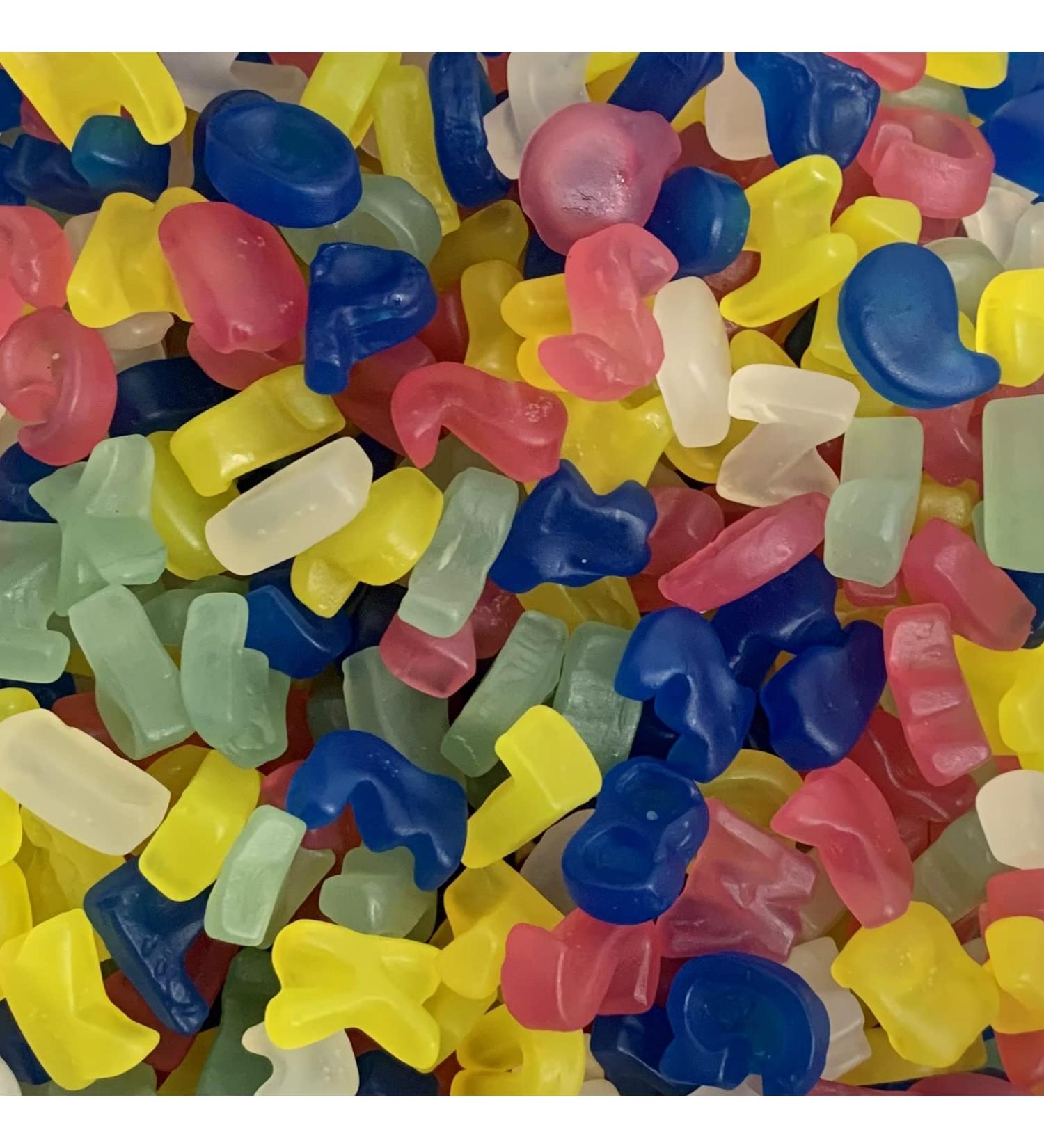 Vegan ABC Letters Retro Sweet Shop Jar by The Gourmet Sweet Company