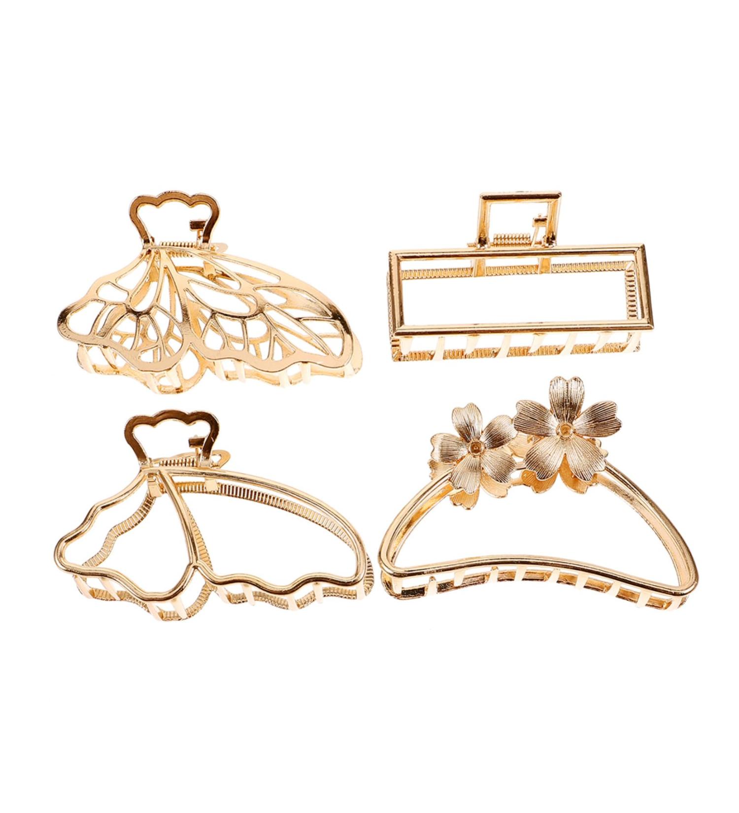 FRCOLOR Women Hair Clips Hair Clip Hair Pin Hair Barrettes Hair Claw Clips Metal Hairpin Square Bow Tie Alloy Hair Clips - Buy Online on GoSupps.com