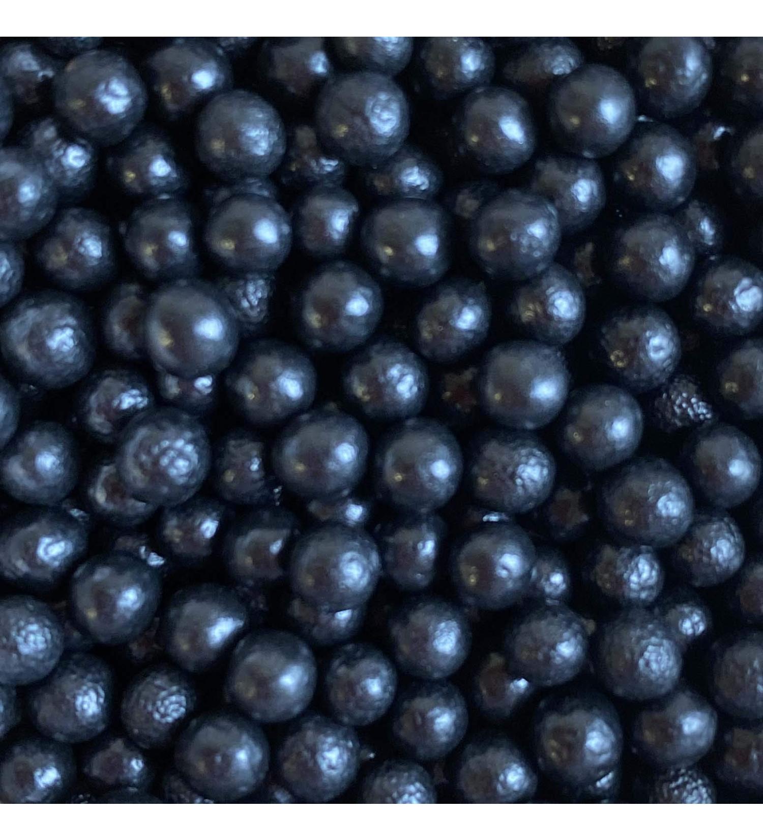 Black Halloween Cake Topper Sprinkles - 4mm Pearls - 30g Edible Cupcake Decorations - Buy Online on GoSupps.com