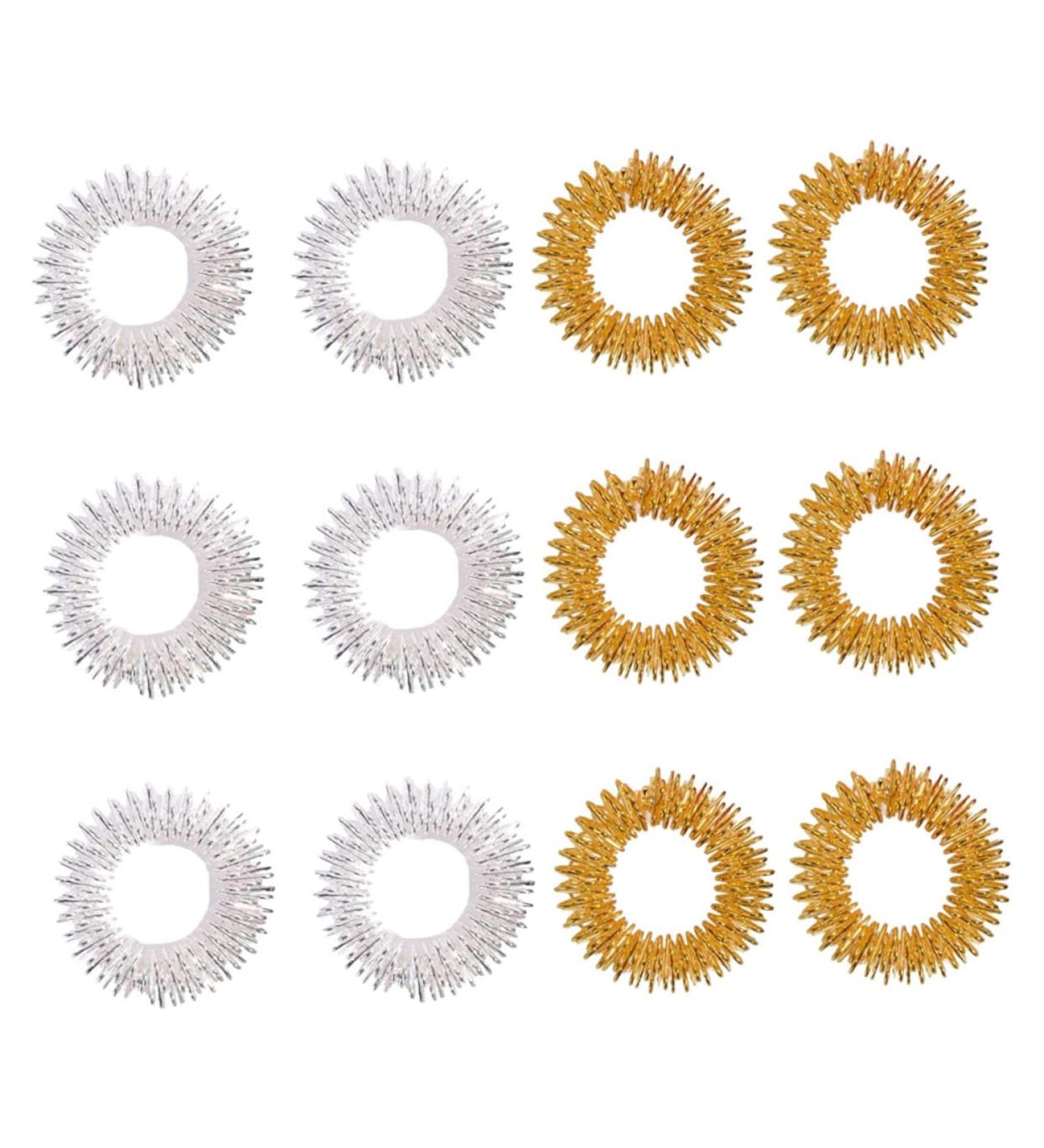 FRCOLOR 20S Finger Massage Ring - Stress Relief & Sensory Acupressure Toy for Instant Relaxation | Mini Spiky Finger Massager - Buy Online on GoSupps.com