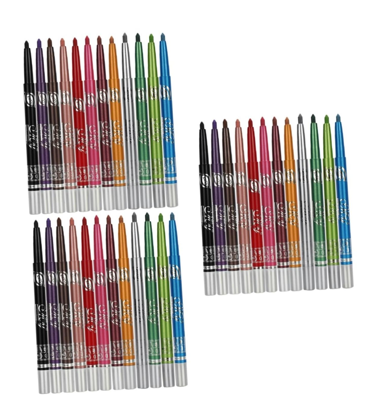 Angoily 36 Pcs Eyeliner Pencil Metallic Eyeshadow Stick Waterproof Eye Shadow Pen Eye Shadow Pencil Set Miss - Buy Online on GoSupps.com