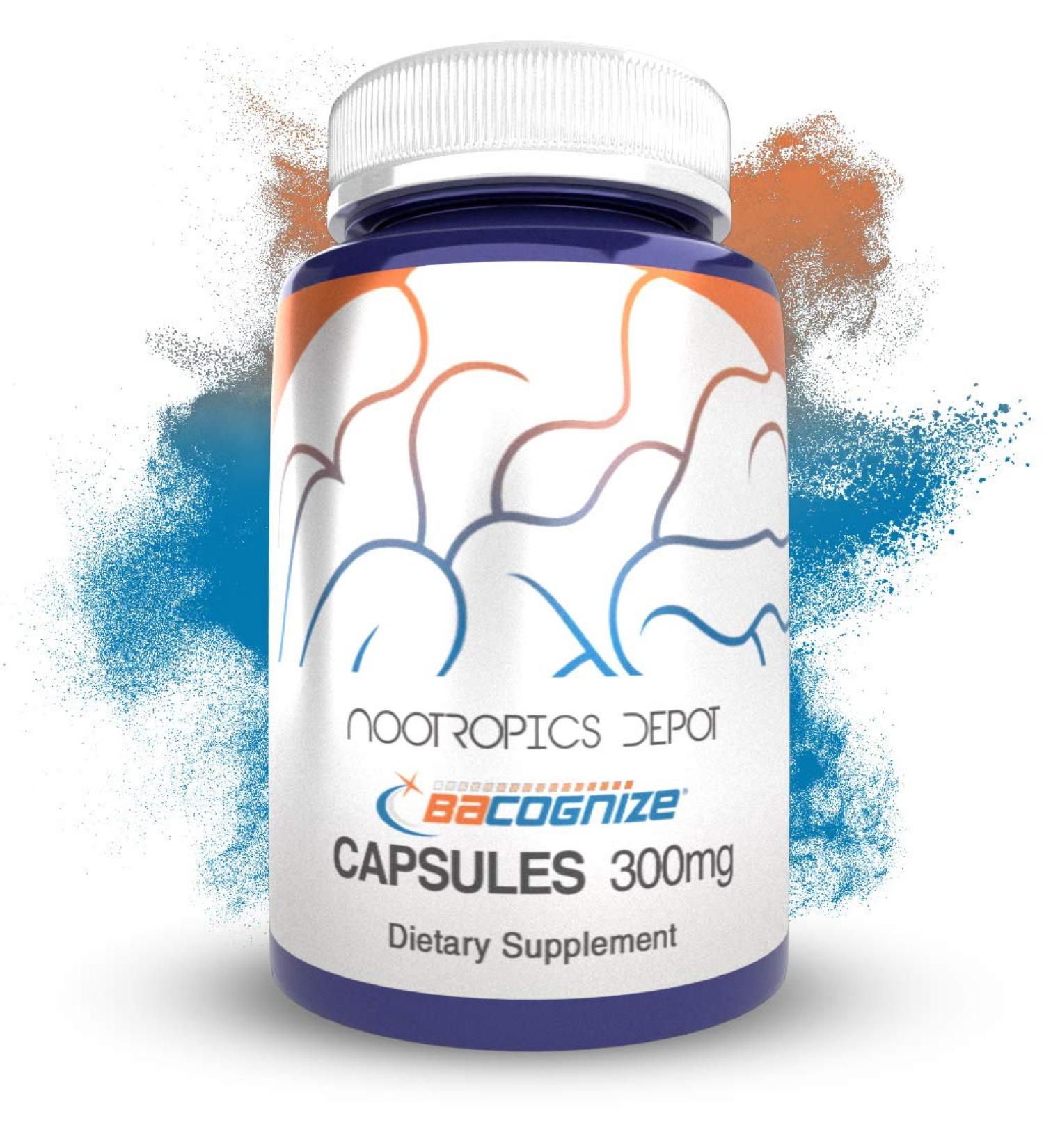 BaCognize Bacopa Monnieri Capsules 300mg - 120 Count - Ayurvedic Herb for Stress Management, Memory & Mood - Buy Online on GoSupps.com
