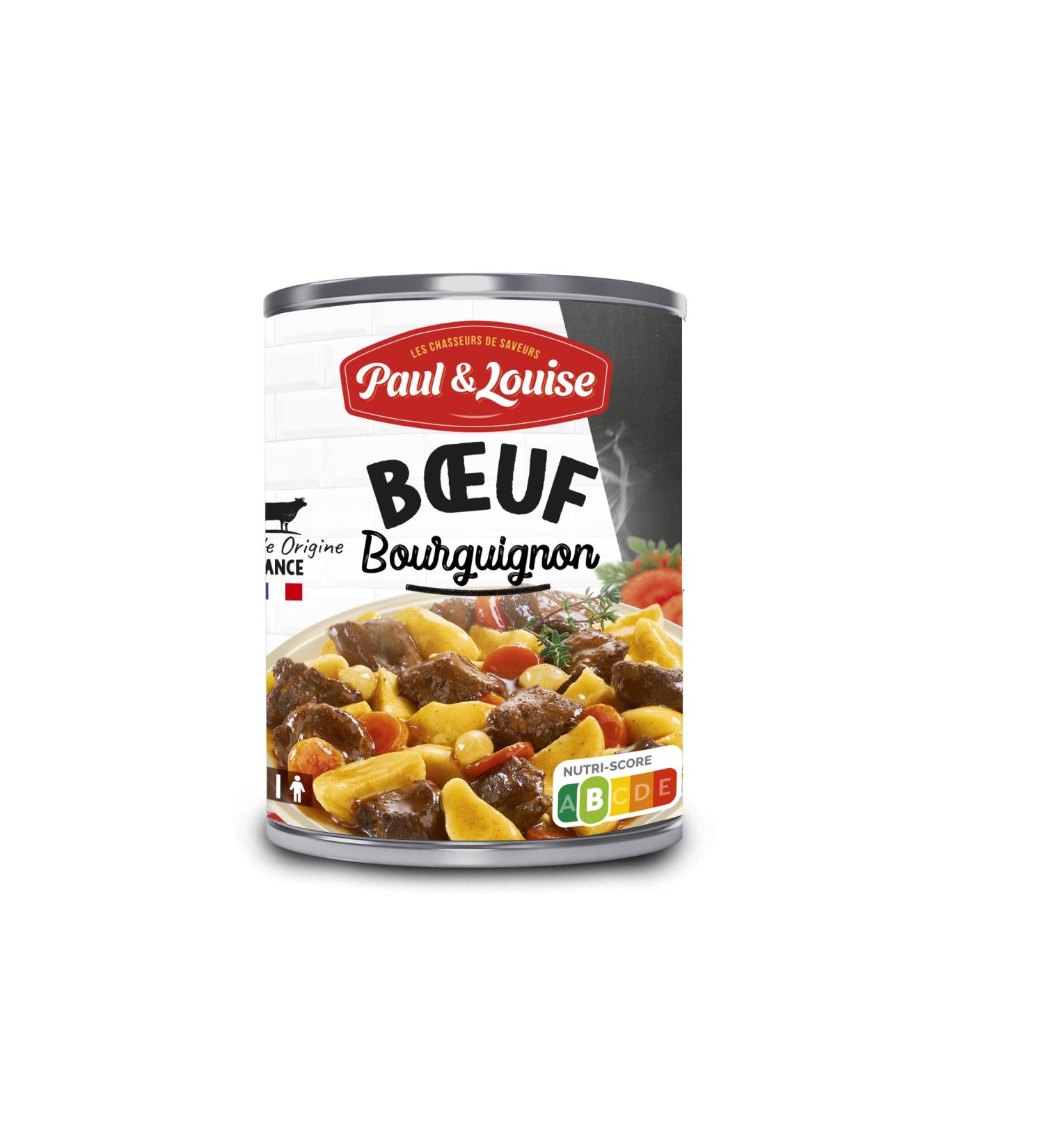 Paul & Louise Beef Bourguignon 400g - 100% meat origin France - Buy Online on GoSupps.com