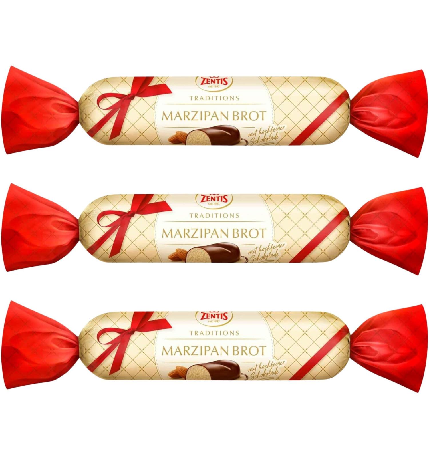 Zentis Chocolate Marzipan Bar 100g (3 Pack Bundle) - Buy Online on GoSupps.com
