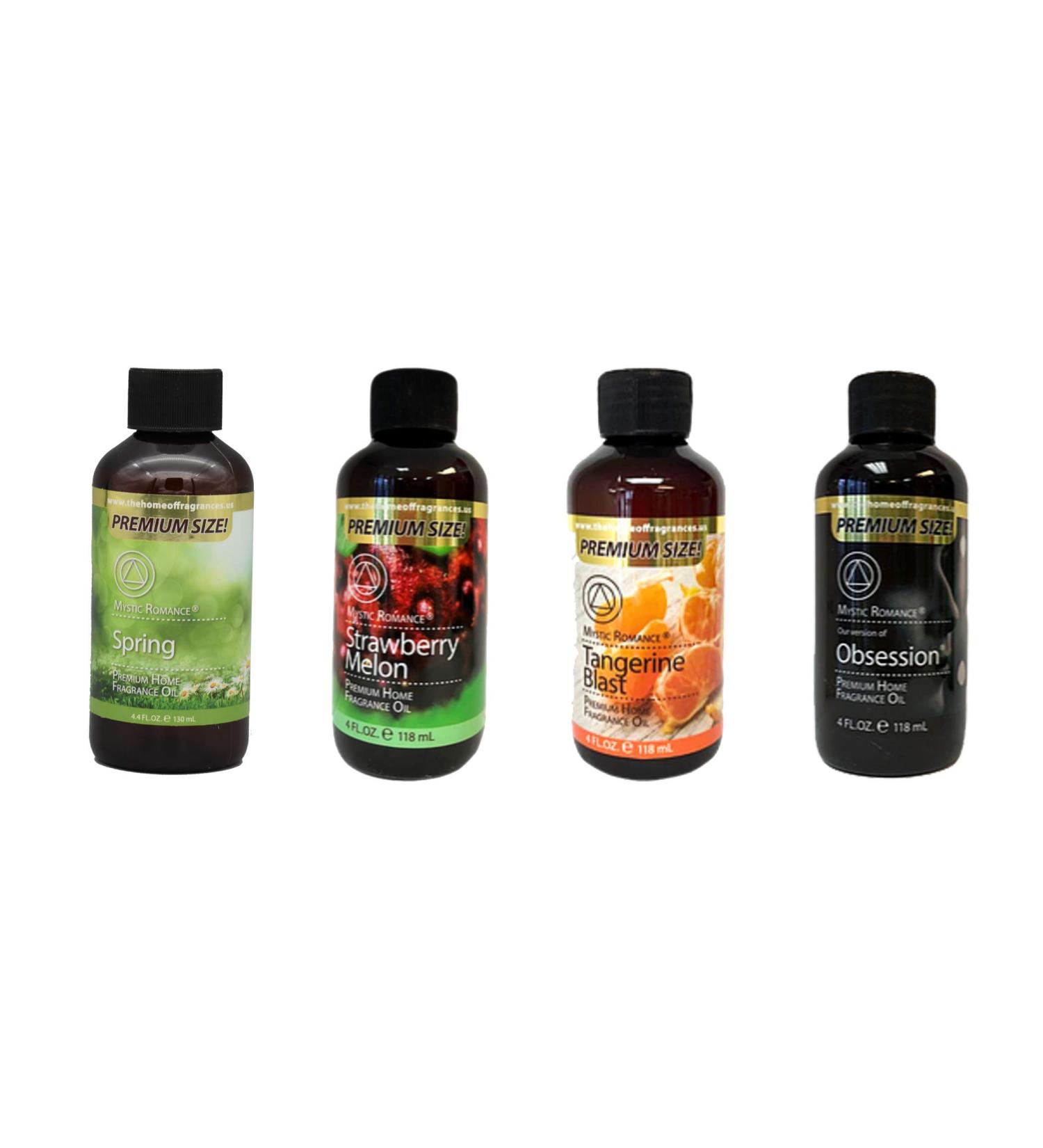 Fragrance oil per 4 Bottles of 4oz