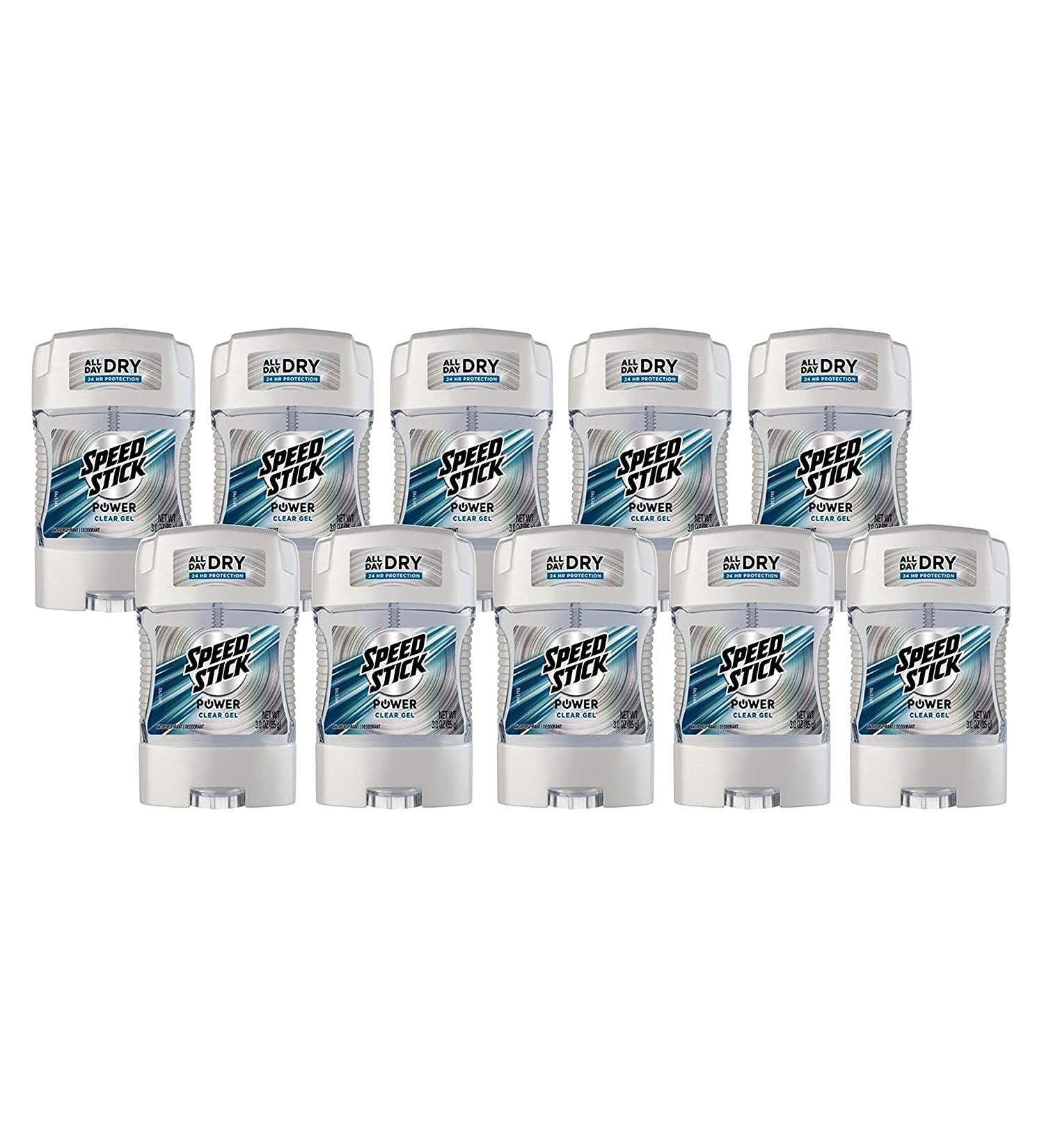 Speed Stick Power Gel Anti-Perspirant Deodorant - Pack of 10, 3 Ounce Each - Buy Online on GoSupps.com