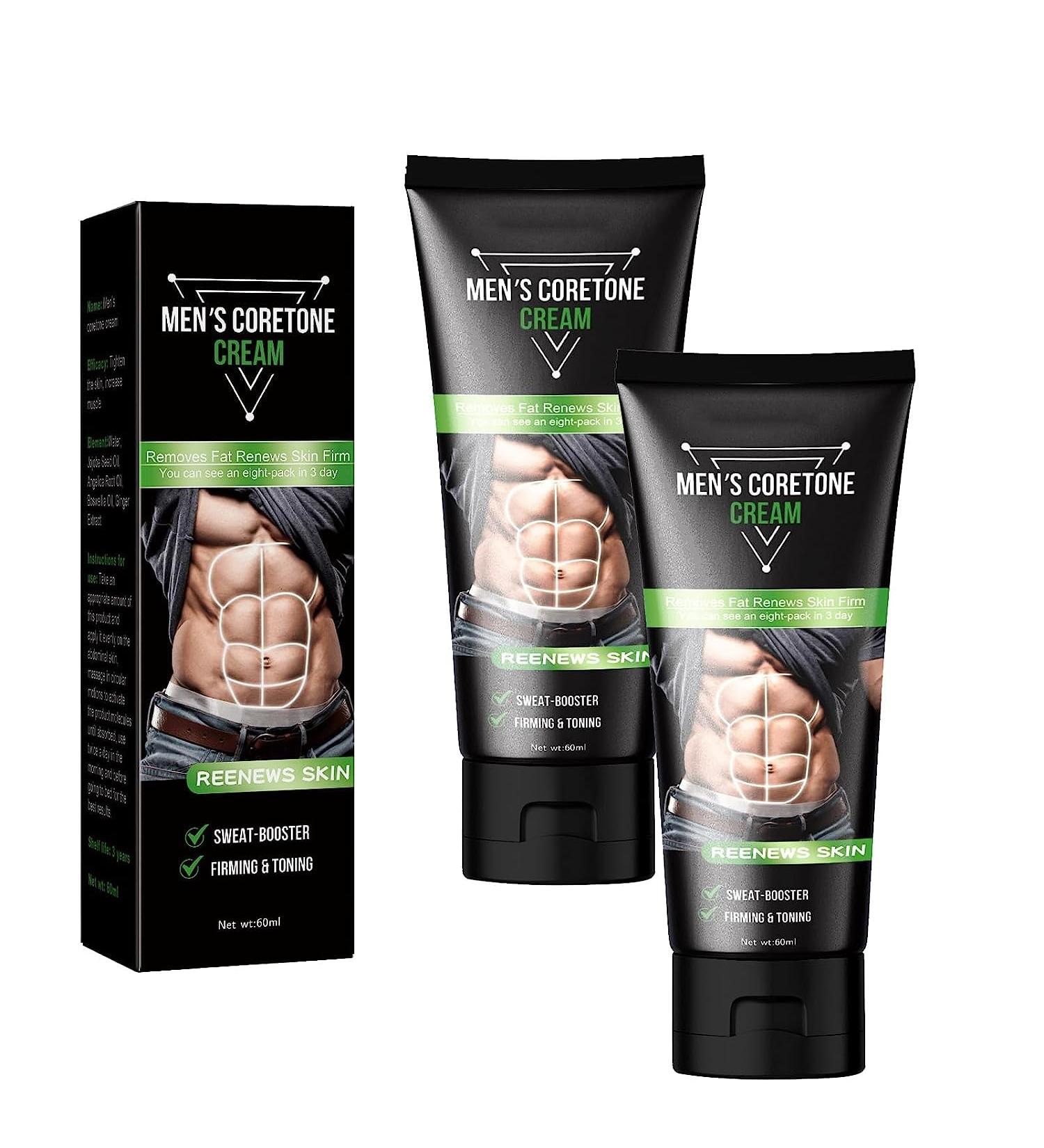 Blossoms Men's Cortisone Cream - Skin Tightening Cream for Stomach and Thighs - Abs Sculpting Cream (2 Pcs) - Buy Online on GoSupps.com