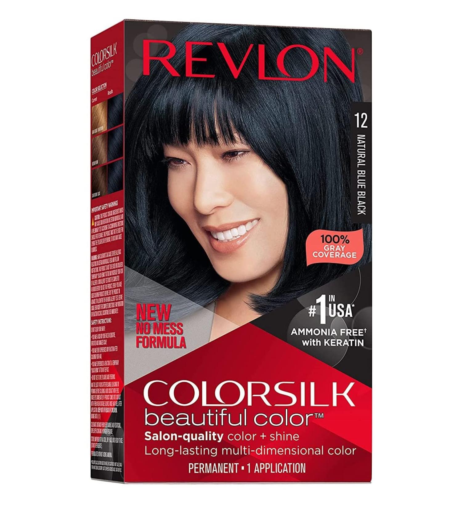 Revlon Colorsilk Beautiful Color Natural Blue Black Hair Dye - 1 ea | International Shipping Available - Buy Online on GoSupps.com
