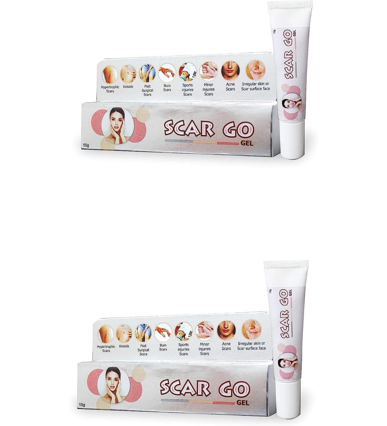 Pack of 2 Gel for Scars Acne & Sports Injury 15gm - All Skin Types | Exportdeals - Buy Online on GoSupps.com