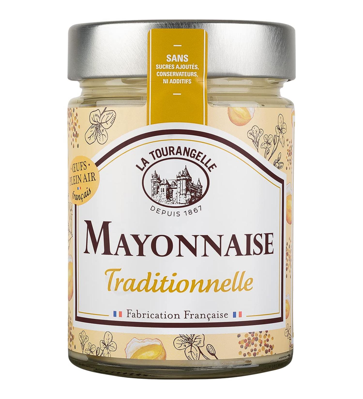 La Tourangelle - Traditional mayonnaise - 100% natural - Outdoor eggs - Made in France - 270g - Buy Online on GoSupps.com