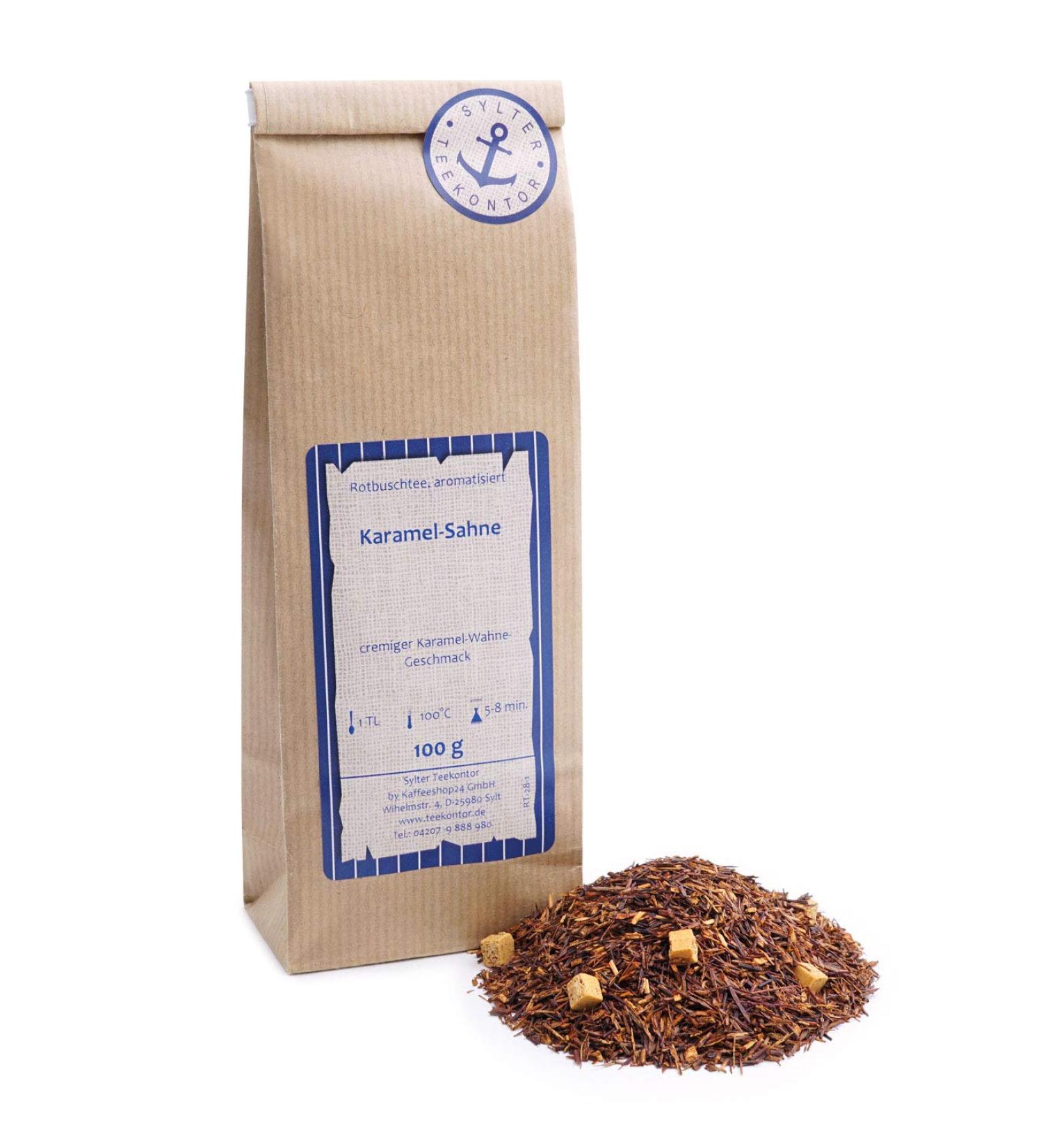 Rotbuschtee Lose - Rooibos-Tee Karamell-Sahne aus S dafrika | 250g Premium Rooibos Tee f r internationalen Versand - Buy Online on GoSupps.com