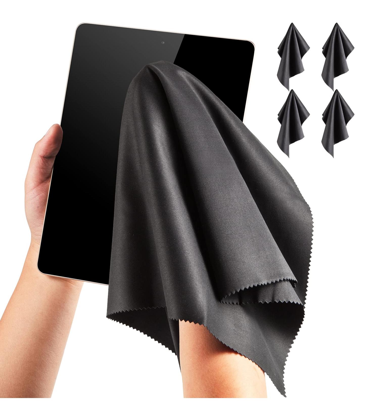 Computer Cleaning Cloth Microfiber Big Camera Lens Glasses Cleaner TV Laptop Pad Tablet Phone Electronics Screen Wipes (15x18  Black 4 Pack) 15x18 Black 4 Pack - Buy Online on GoSupps.com