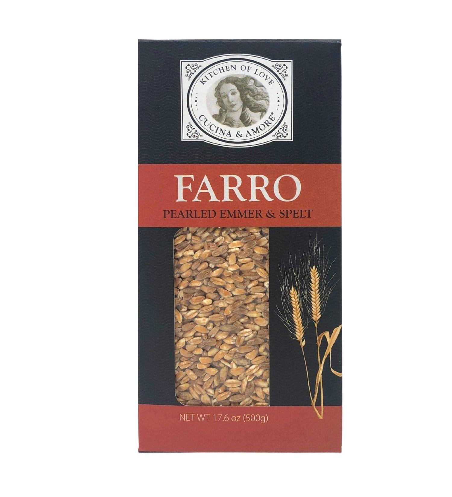 Cucina & Amore Pearled Italian Farro (17.6 oz  Pack of 8)($0.21 per ounce) - Buy Online on GoSupps.com