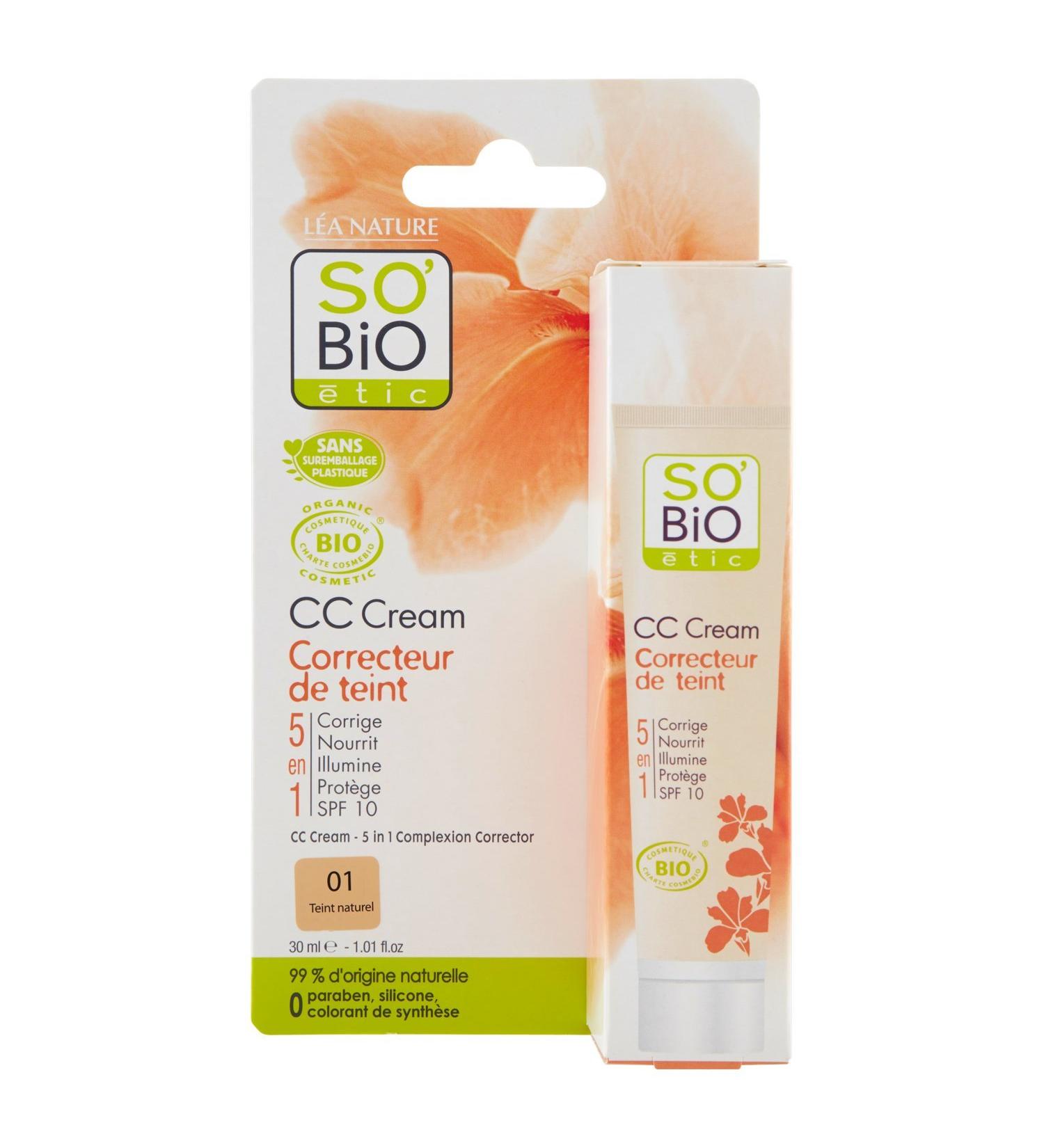 SO'BiO tic CC 5 in 1 Natural Complexion Corrector Cream - Buy Online on GoSupps.com