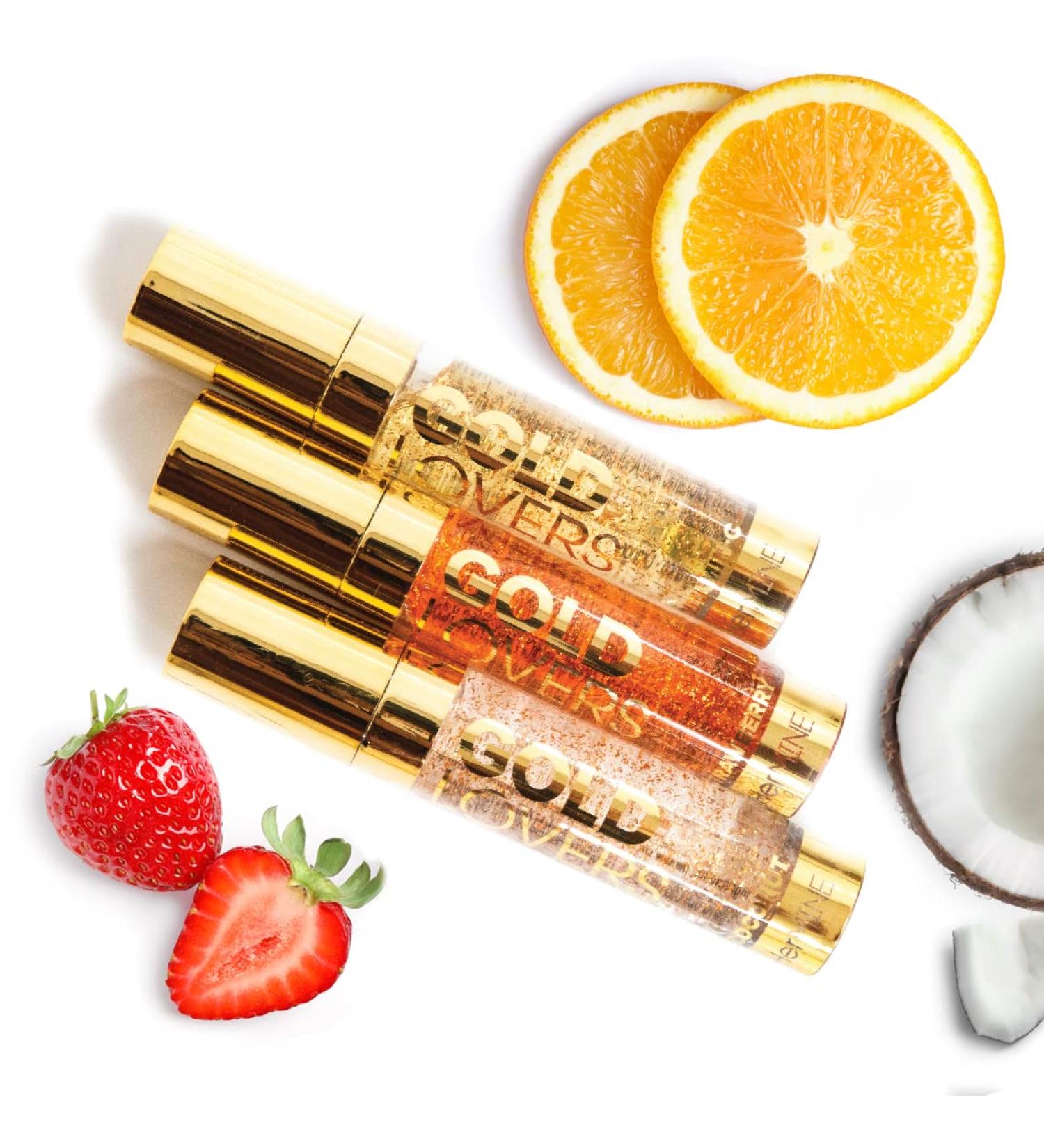 HerMINE Gold Lovers Hydrating Lip Oil | Long Lasting Nourishing Glitter Lip Oils - Moisturizing Multi-Packs for Soft Hydrated Lips - Buy Online on GoSupps.com