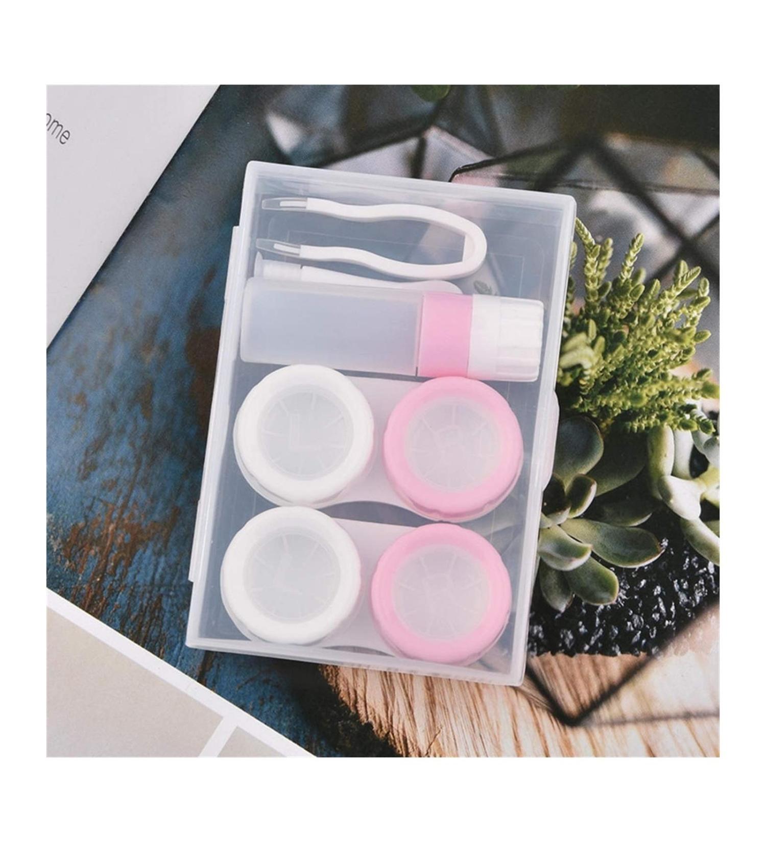 Buy Transparent Lentil Storage & Contact Lens Containers | Easy Travel Mini Boxes for All - Two Pairs - Buy Online on GoSupps.com