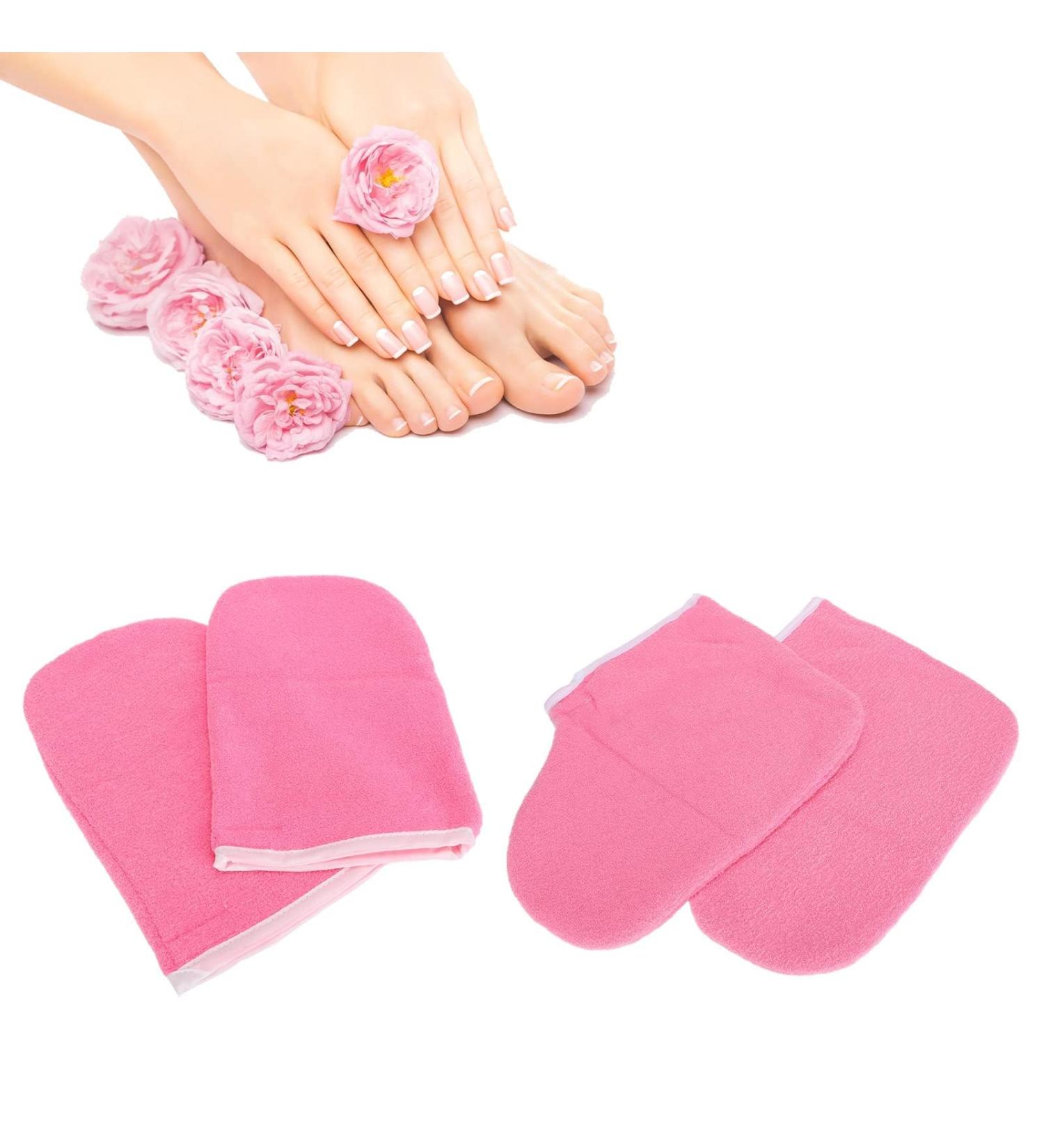 Double-Layered Wax Glove Set - Thickened Moisturizing Spa Treatment Gloves & Paraffin Bathing Shoes for Hands & Feet | Buy Internationally - Buy Online on GoSupps.com