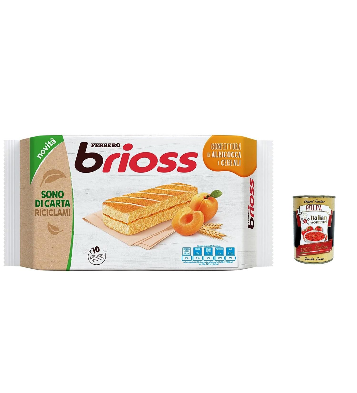  Italian Gourmet E.R. Ferrero Brioss Albicocca Pack of 6 Apricot Cakes Apricot 280g Italian Gourmet Chocolate Pulp 400g - Buy Online on GoSupps.com