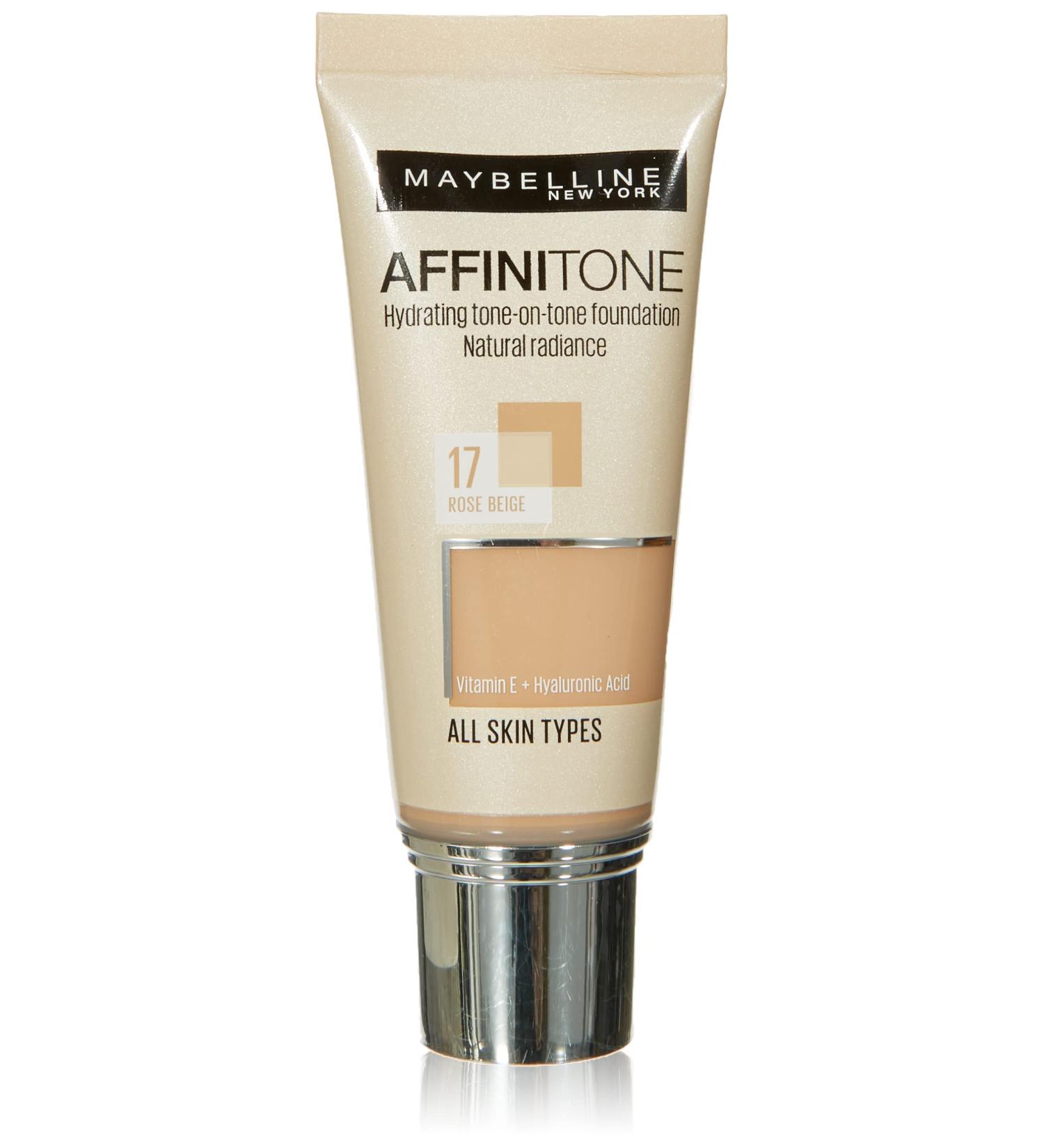 Maybelline Affinitone Foundation 30ml-17 Rose Beige - Buy Online on GoSupps.com
