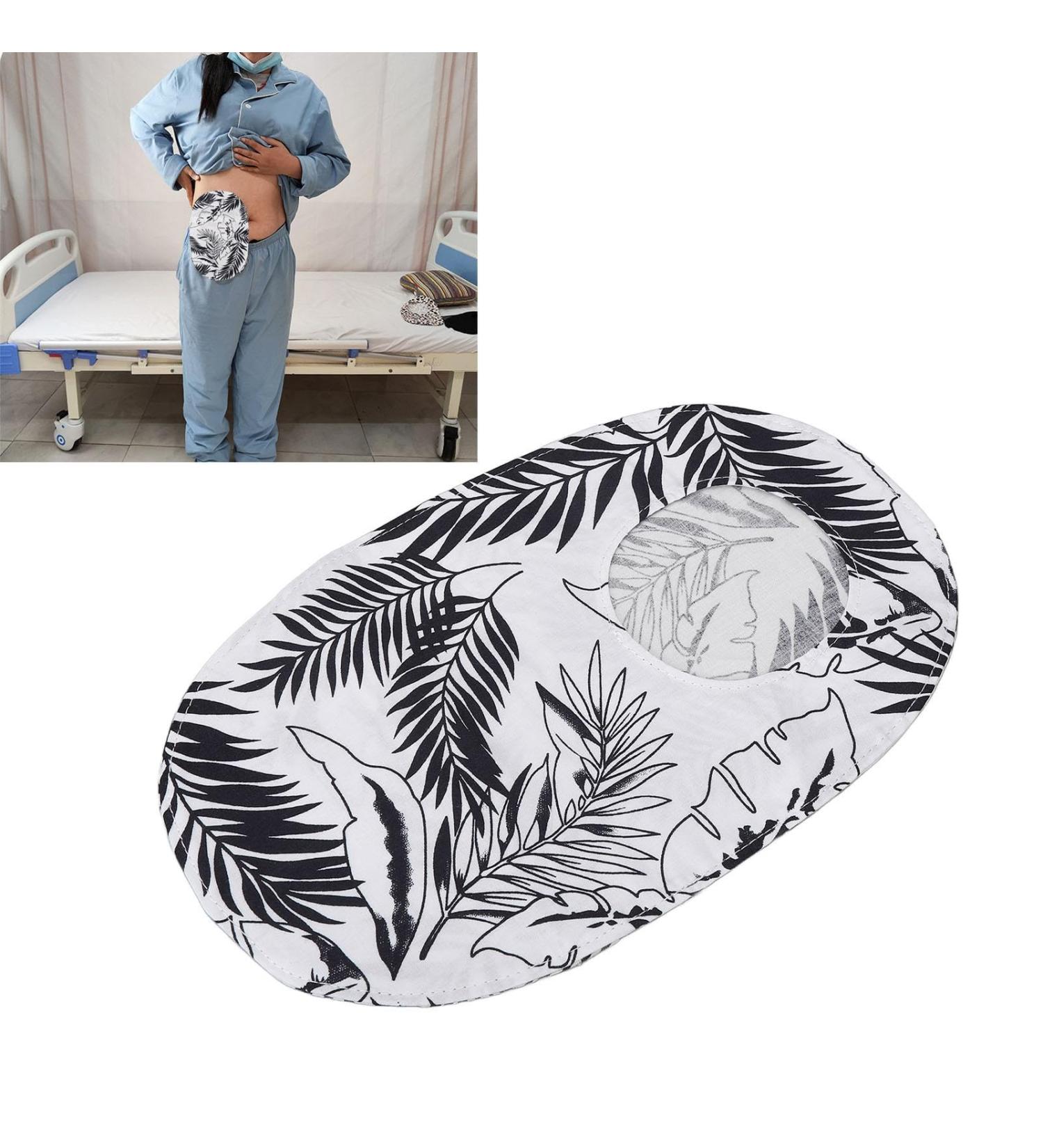 Washable Colostomy Bag Covers | Soft Breathable Stoma Covers - Leaf Pattern Protection for International Shipping - Buy Online on GoSupps.com