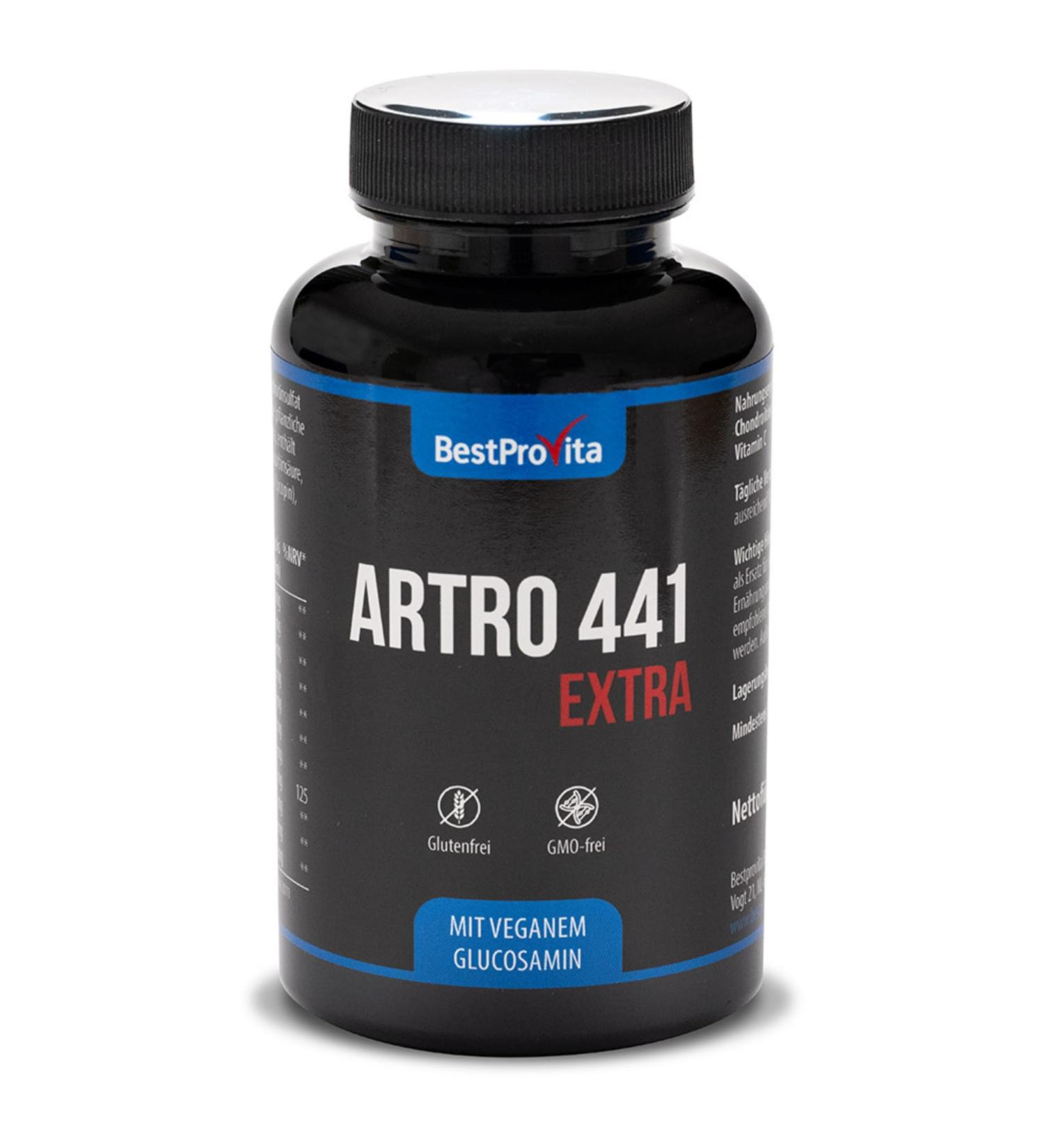 Buy BestProvita ARTRO 441 Extra Capsules - 120 Natural Joint Pain & Osteoarthritis Support Capsules - Buy Online on GoSupps.com