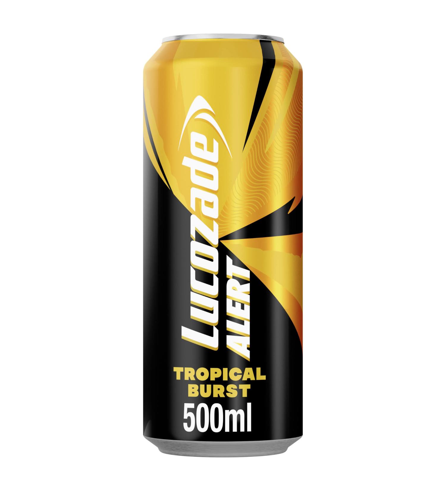 Lucozade Alert High Caffeine Energy Drink 12x500ml (Troipcal Burst)