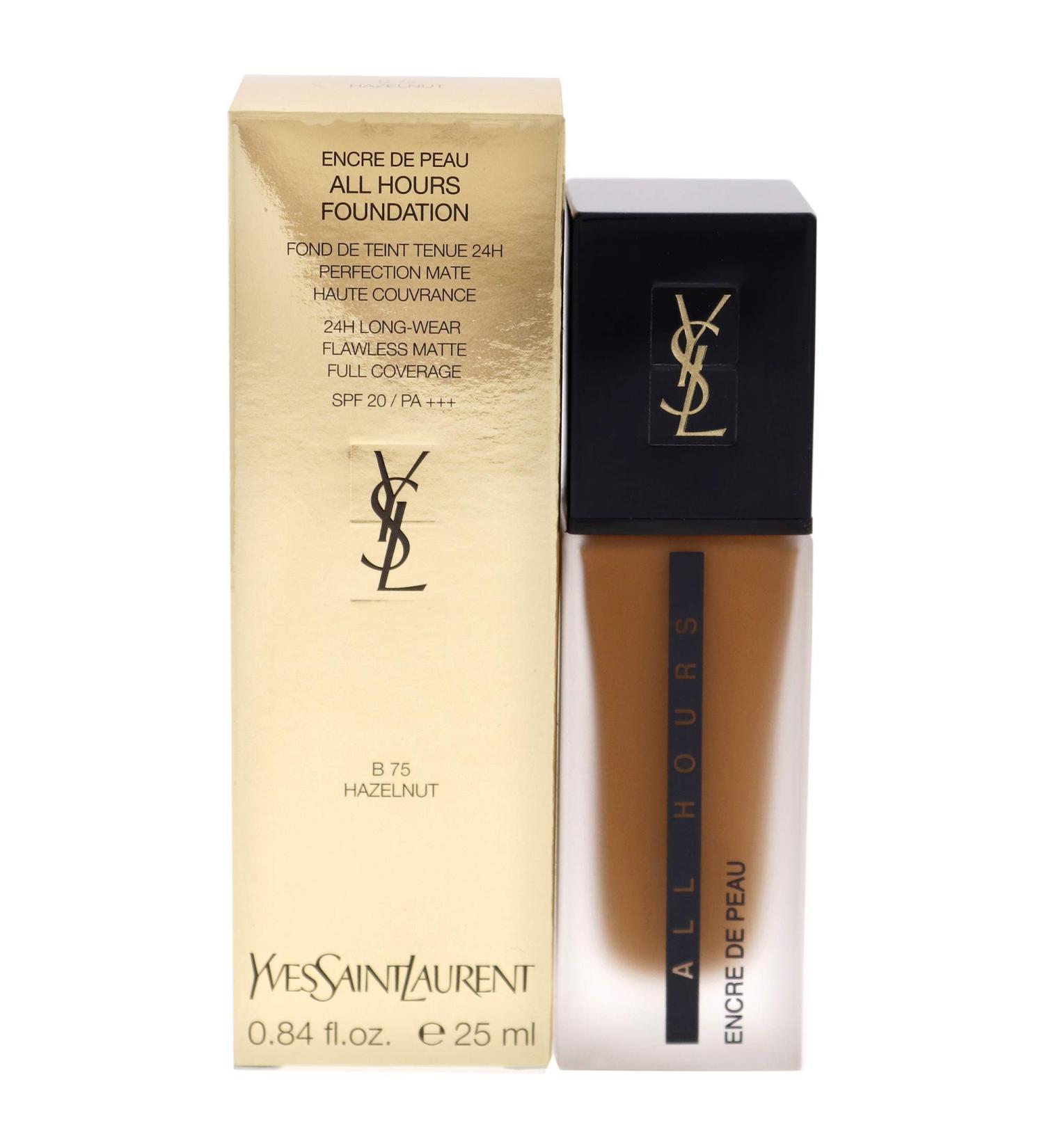 Yves Saint Laurent All Hours Foundation SPF 20 - B75 Hazelnut 0.84 oz | Women's Foundation - Buy Online on GoSupps.com