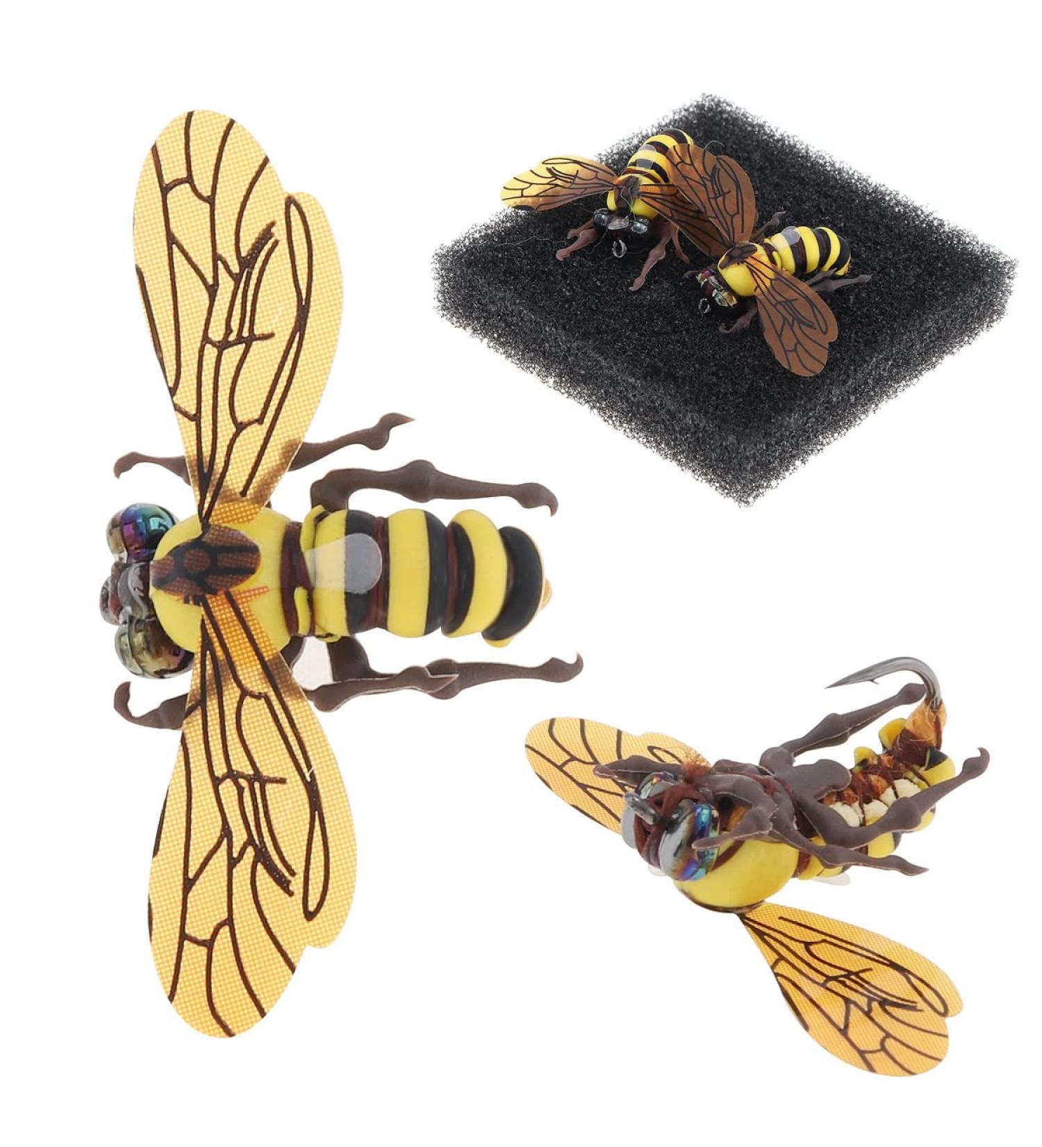 OriGlam Bee Fly Fishing Set - 2 Pack Lure Kit for Trout & Topwater Fishing | Premium Bait & Gear - Buy Online on GoSupps.com