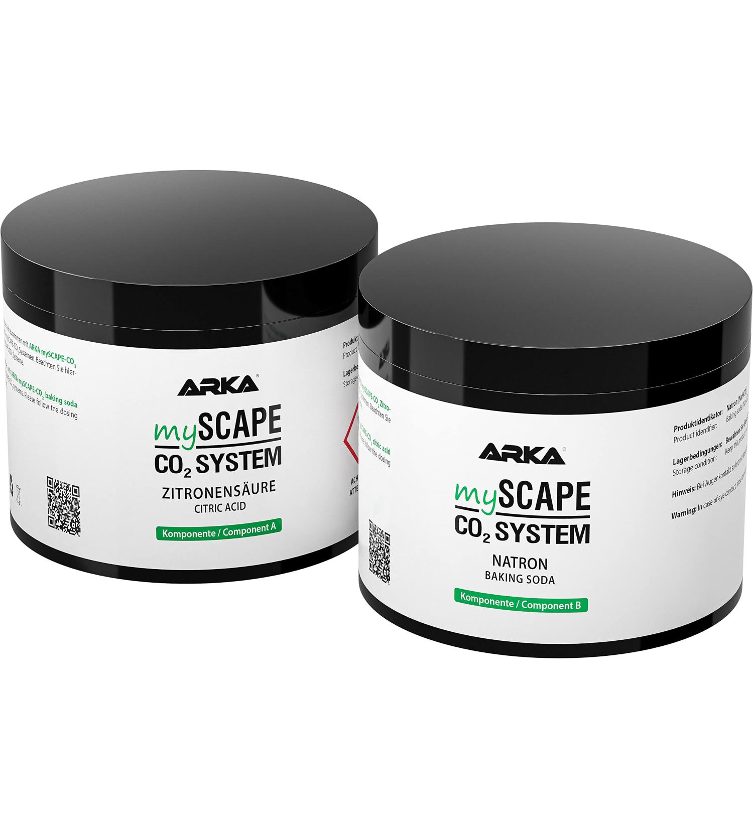 ARKA MYSCAPE CO2 Refiller Set - 2x400g | Optimal Plant Growth | Citric Acid & Soda for Freshwater Aquariums | International Shipping Available - Buy Online on GoSupps.com