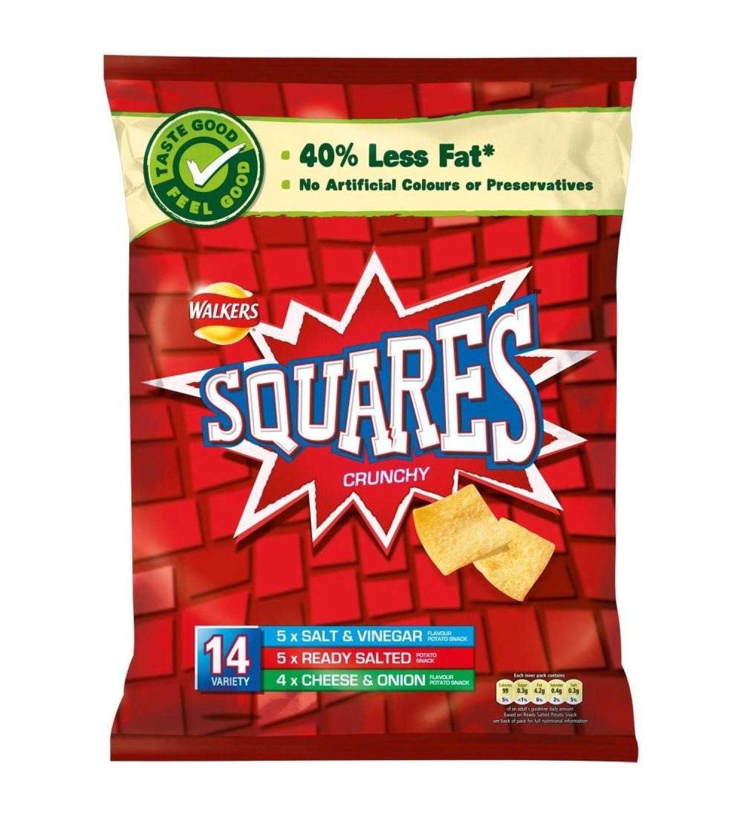 Walkers Walkers Squares - Variety (12x22g)