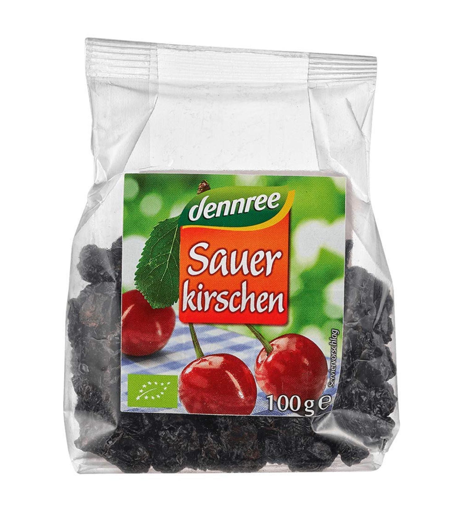 dennree dennree Dried Organic Sauce Cherries Pack of 100 g