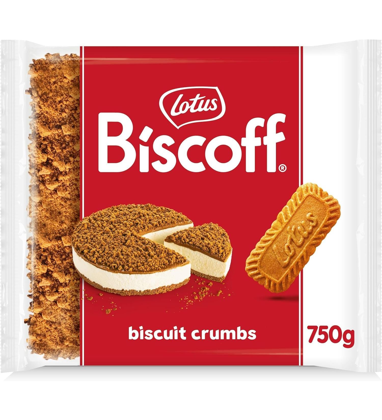 Lotus Biscoff Biscuit Crumbs (750g) - Crushed Biscoff Biscuits - Biscuit Crumb - Perfect for Baking (1) - Buy Online on GoSupps.com