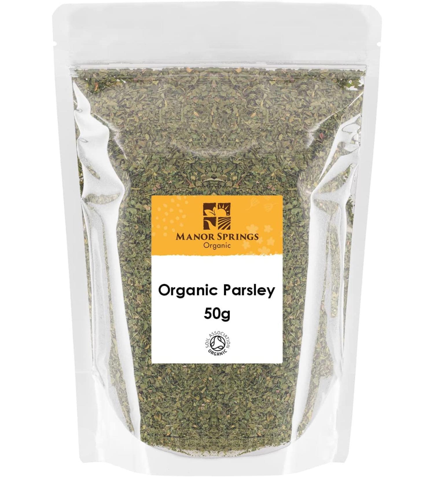 Manor Springs Organic 50g Organic Dried Parsley: Premium Quality - Buy Online on GoSupps.com