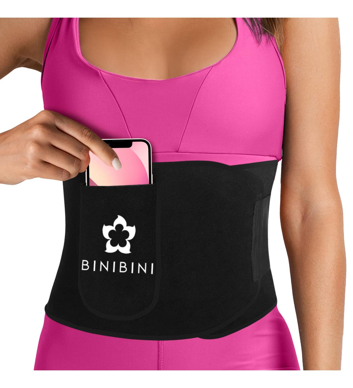 Binibini Abdominal Path Belt for Mums | Fitness Waist Trainer & Sweat Belt | Post-Pregnancy Support with Phone Pocket - Buy Online on GoSupps.com
